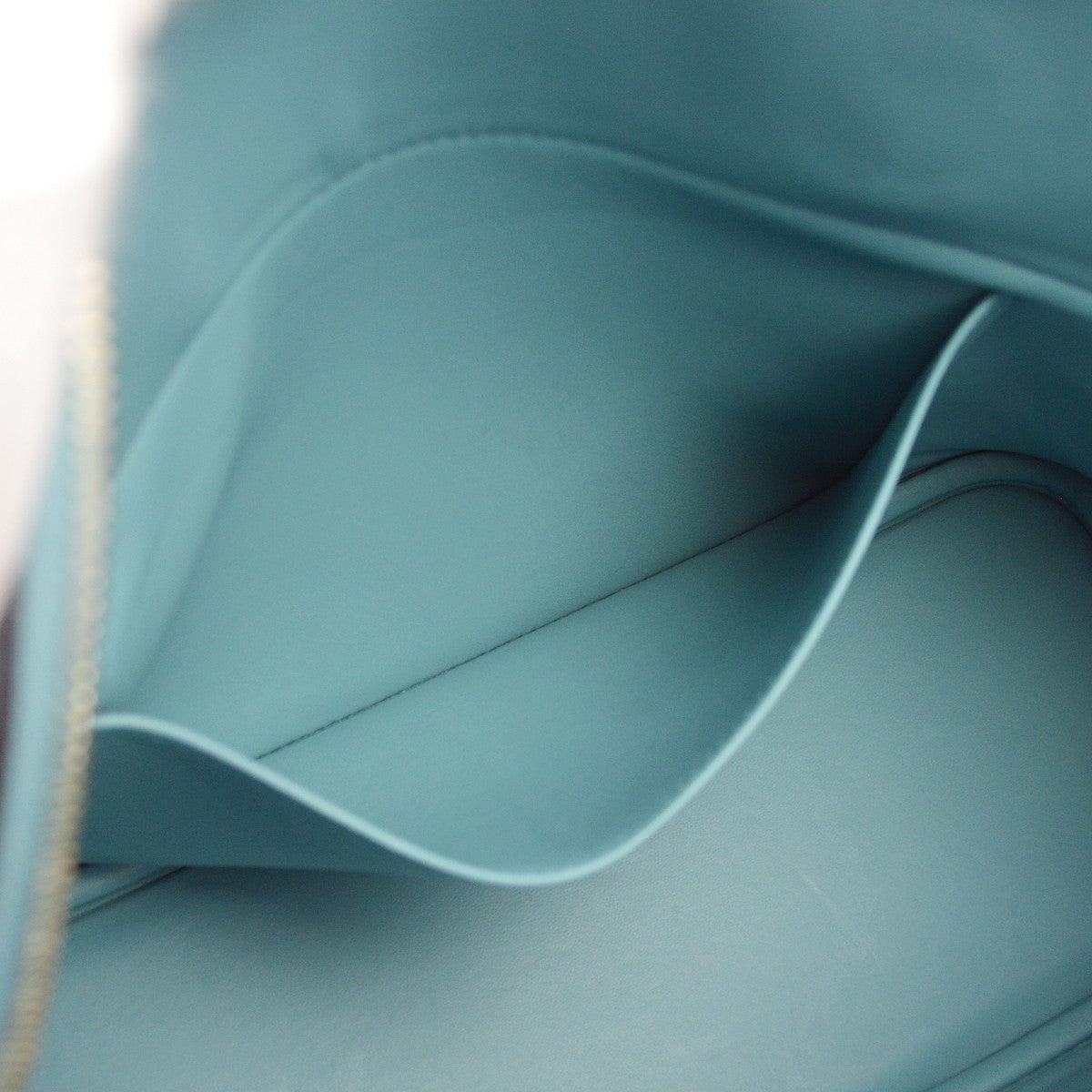 Hermes Bolide Clemence Blue Leather Handbag (Pre-Owned)