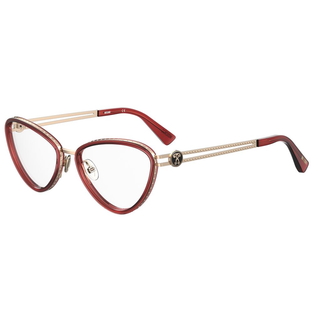 Moschino Burgundy Metal Women's Frames