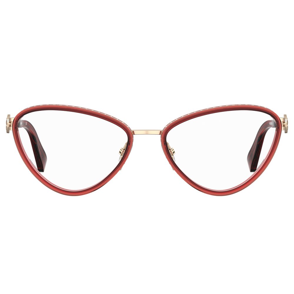 Moschino Burgundy Metal Women's Frames