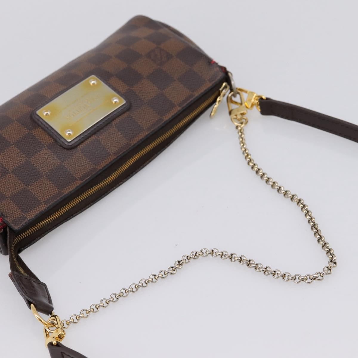 Louis Vuitton Eva Damier Brown Canvas Handbag (Pre-Owned)