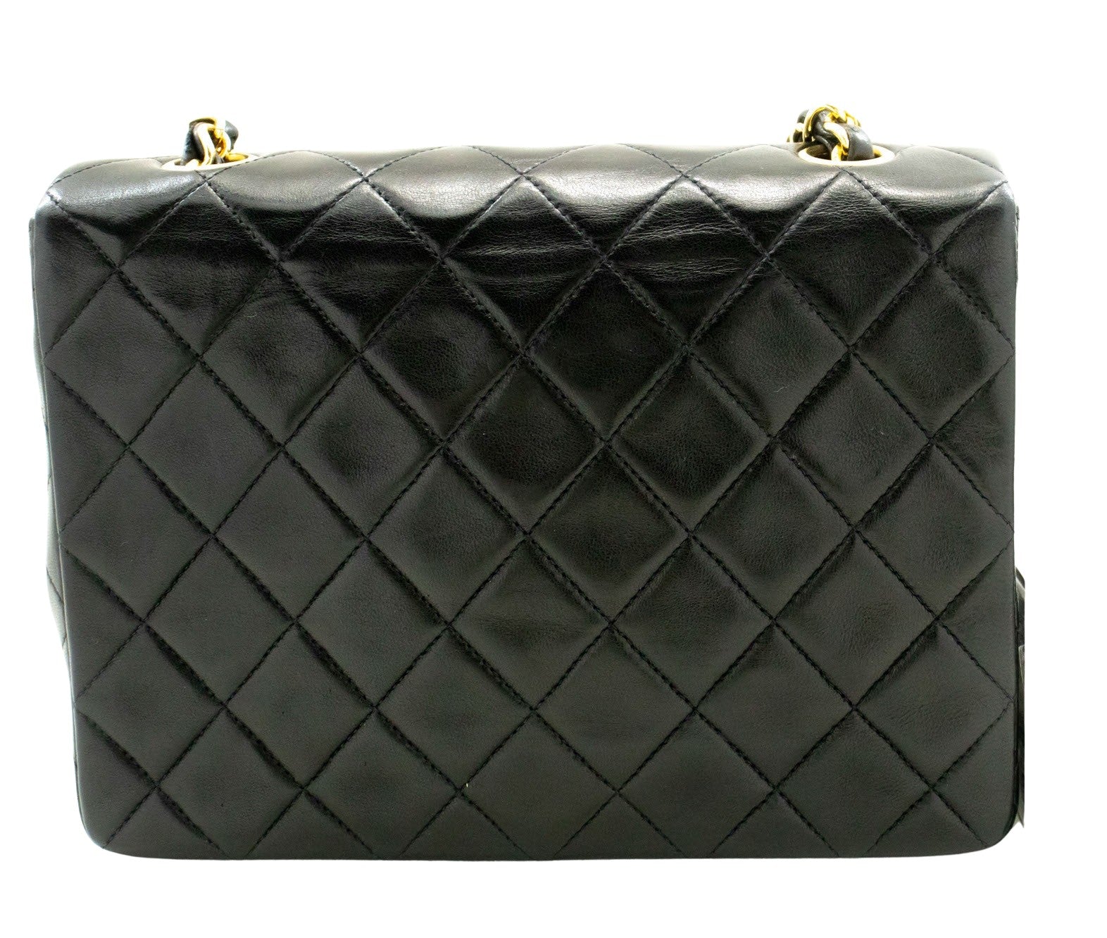 Chanel Timeless Black Leather Shoulder Bag (Pre-Owned)
