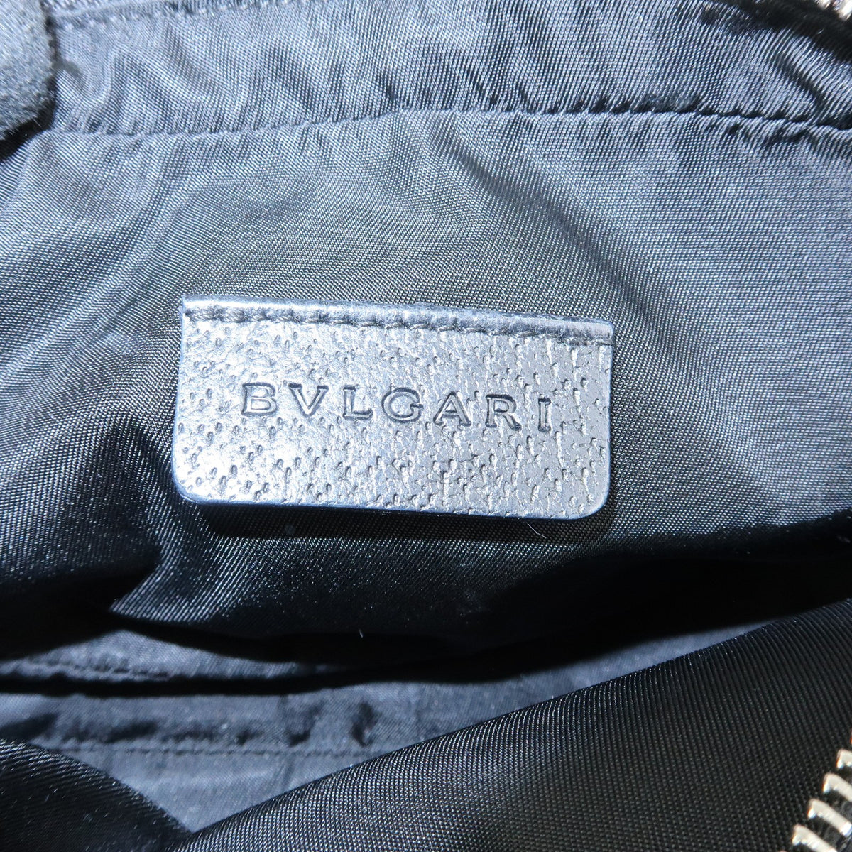 Bvlgari Pouch Canvas Black Canvas Clutche & Pouche Bag (Pre-Owned)