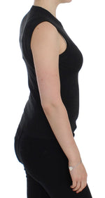 Dolce & Gabbana Elegant Black Sleeveless Pullover Women's Vest