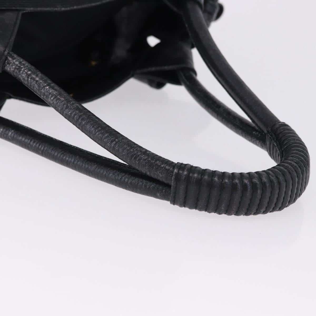 Loewe Aire Leather Black Leather Shoulder Bag Bag (Pre-Owned)