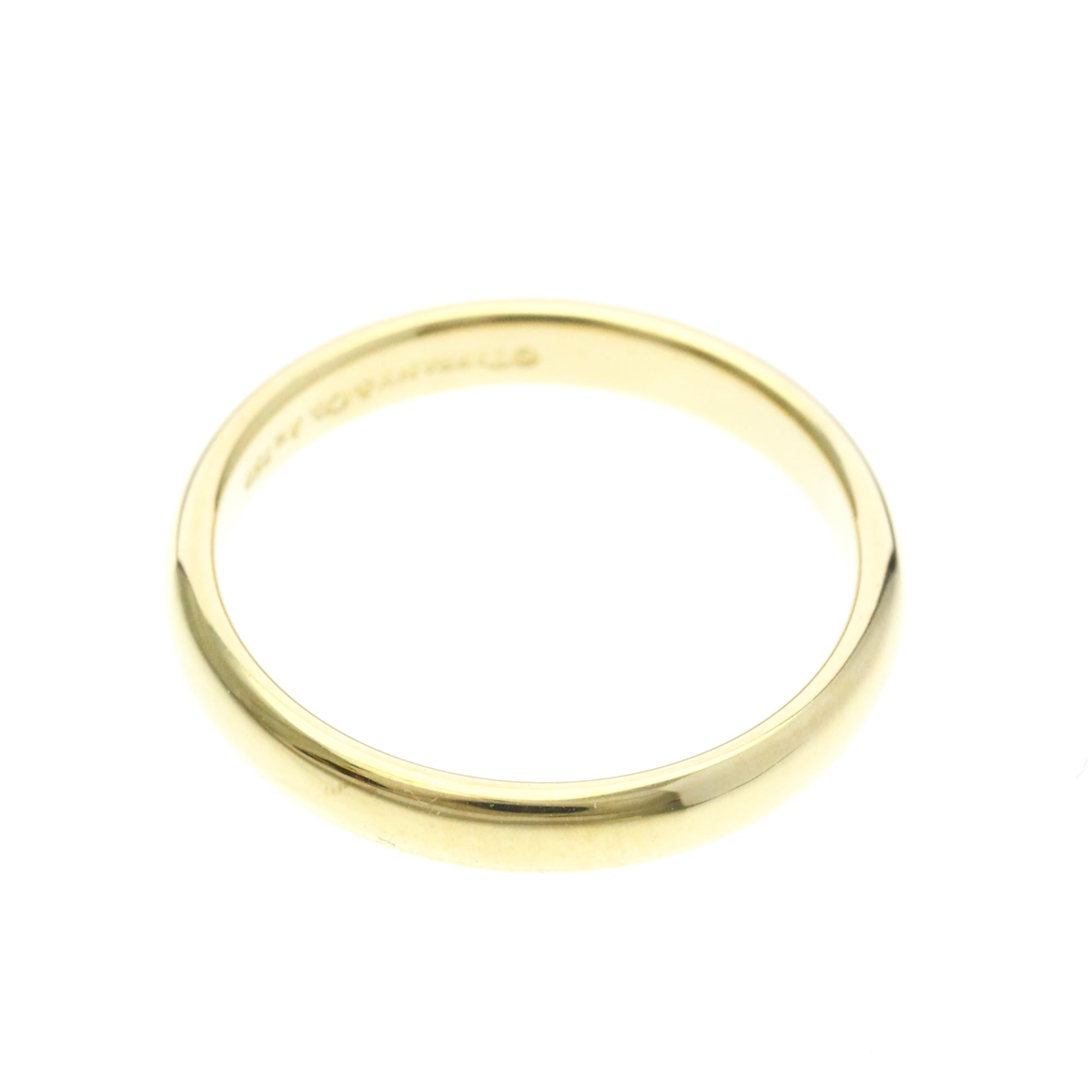 Tiffany & Co. Classic Wedding Band 18K Yellow Gold Gold Yellow_Gold Ring Jewelry (Pre-Owned)