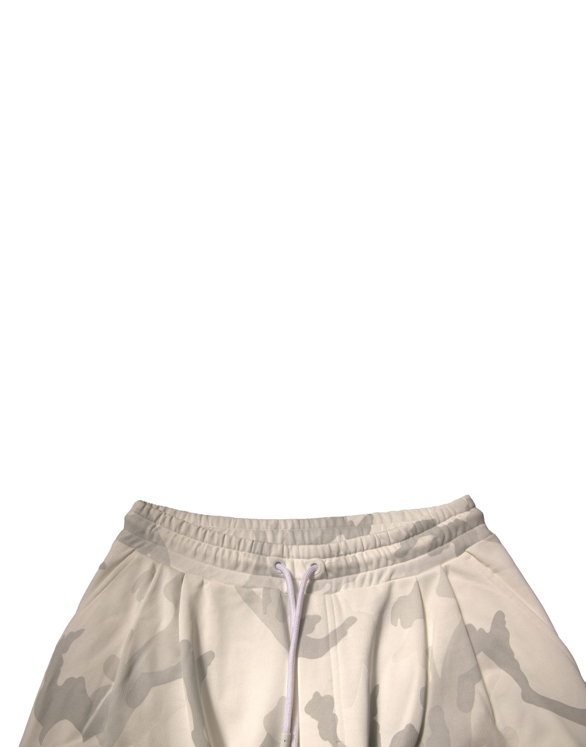 Dolce & Gabbana White Camouflage Cargo Jogger Men's Pants