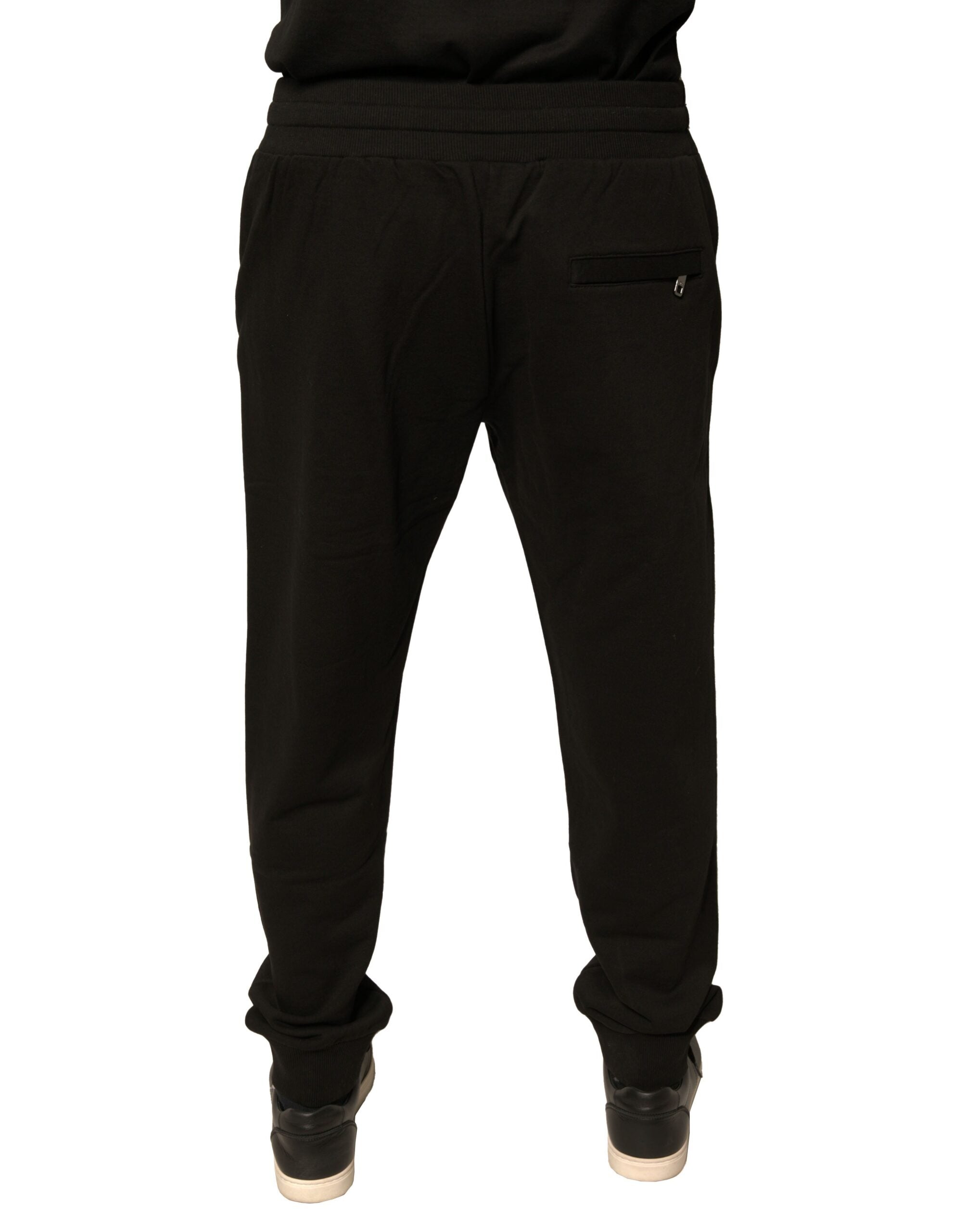 Dolce & Gabbana Black Cotton Jogger SweatMen's Men's Pants