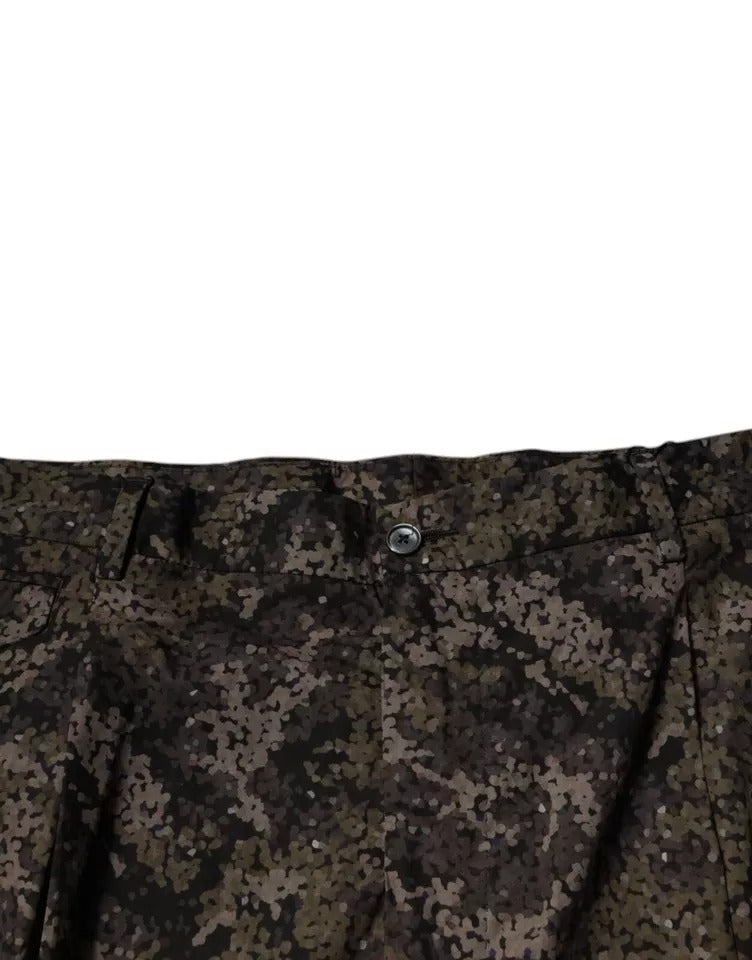 Dolce & Gabbana Multicolor Camouflage Men Dress Men's Pants