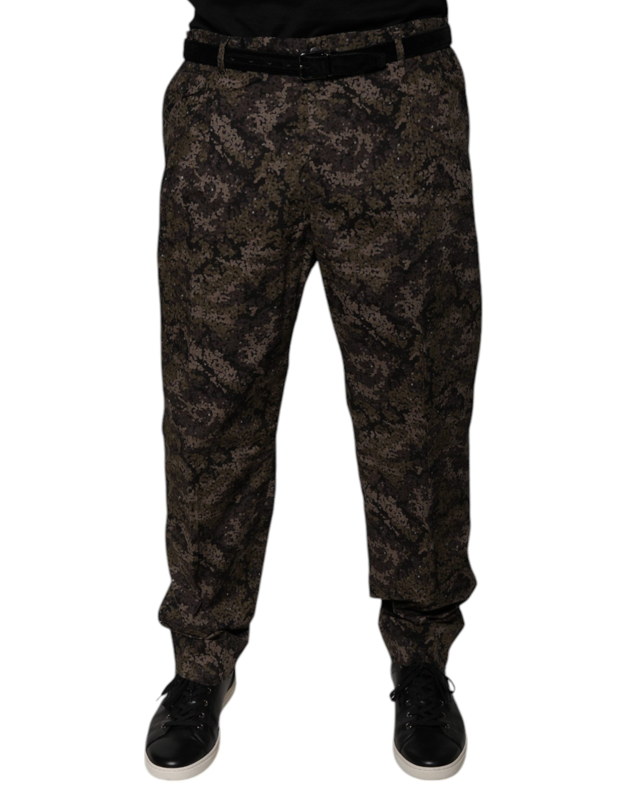 Dolce & Gabbana Multicolor Camouflage Men Dress Men's Pants