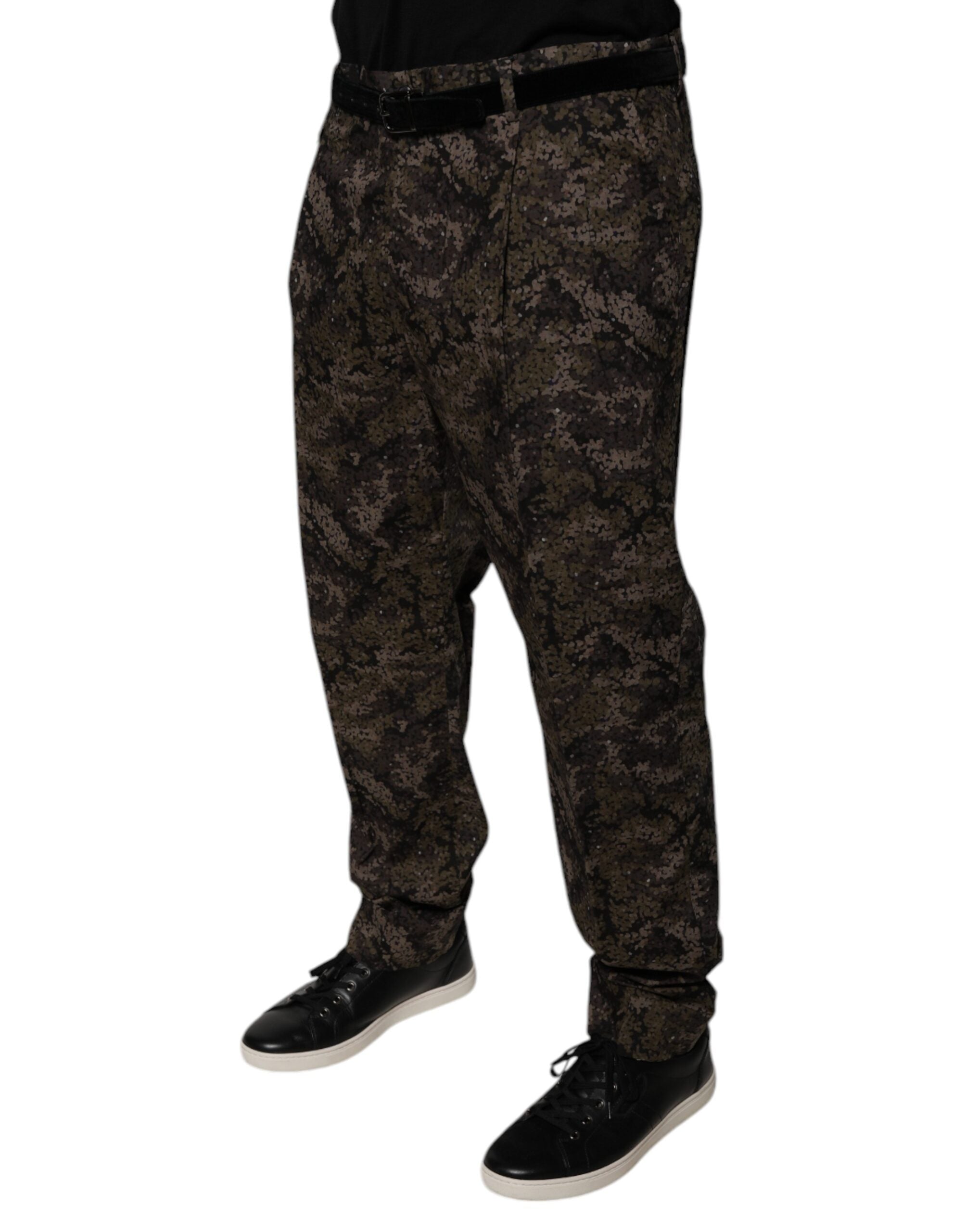 Dolce & Gabbana Multicolor Camouflage Men Dress Men's Pants
