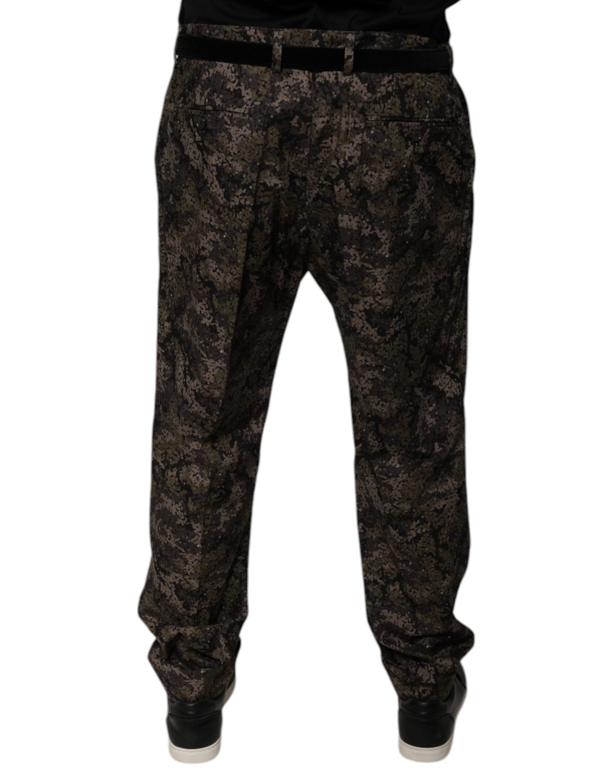 Dolce & Gabbana Multicolor Camouflage Men Dress Men's Pants