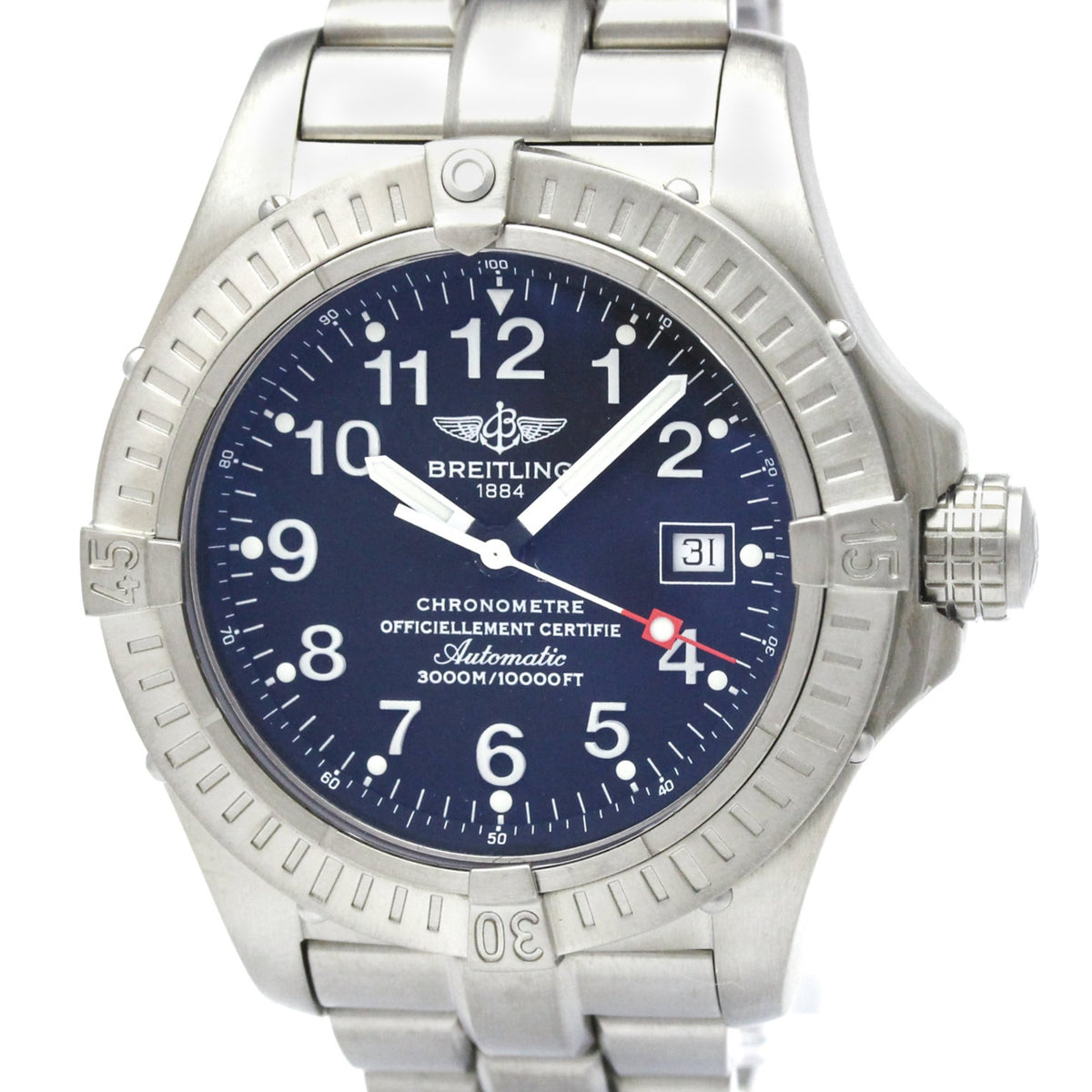 Breitling Avenger Ii Seawolf Automatic Stainless Steel Watch (Pre-Owned)