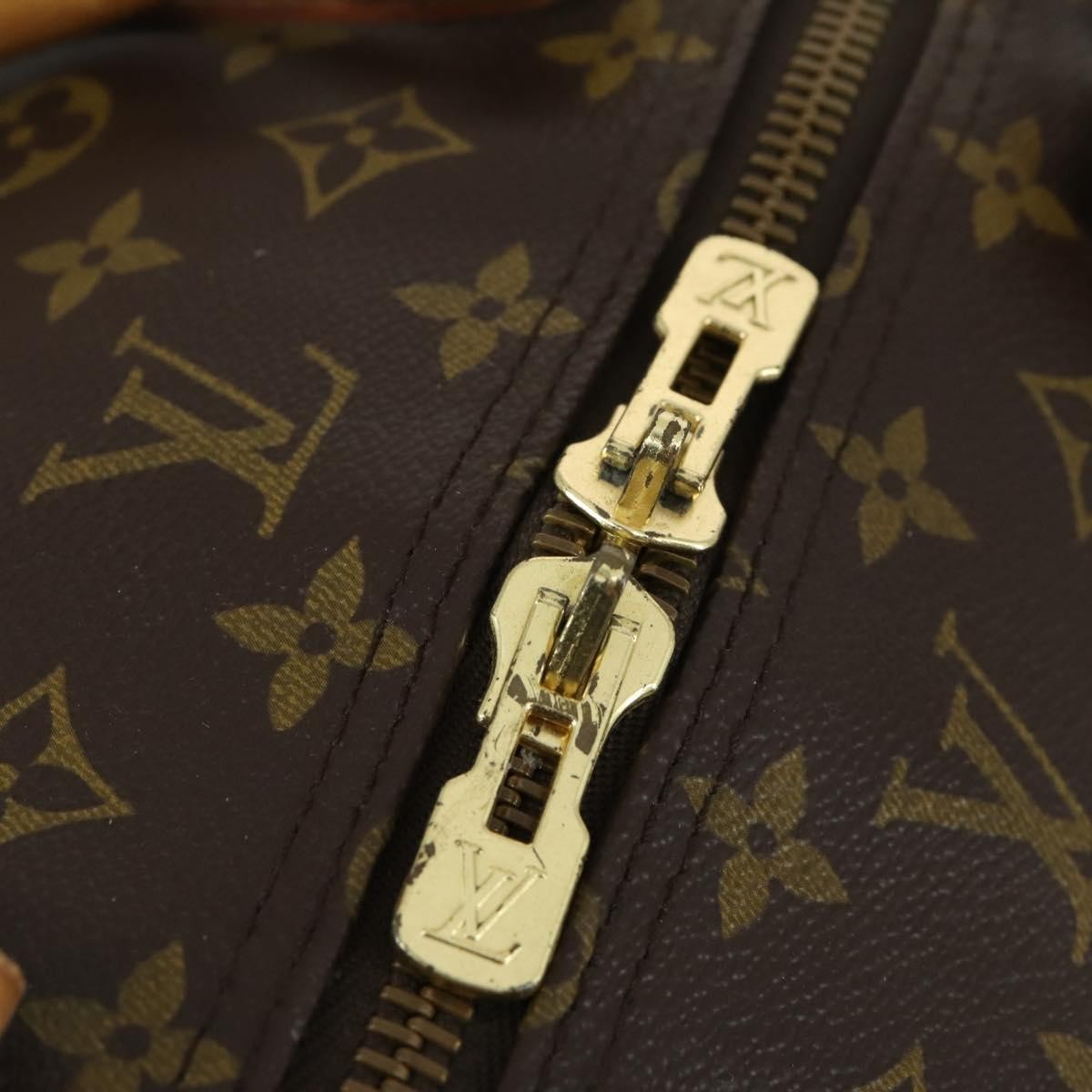 Louis Vuitton Keepall Bandouliere Monogram Canvas Brown Canvas Travel Bag Bag (Pre-Owned)