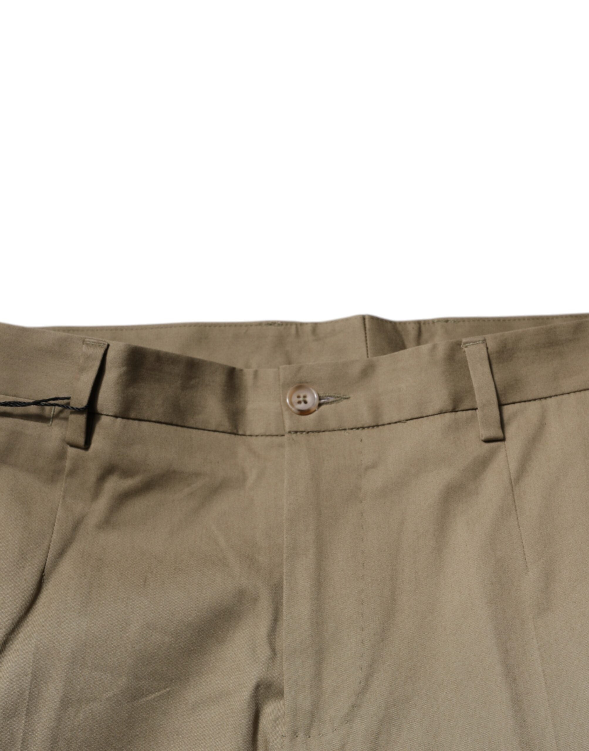 Dolce & Gabbana Brown Logo Men Casual Tapered Men's Pants