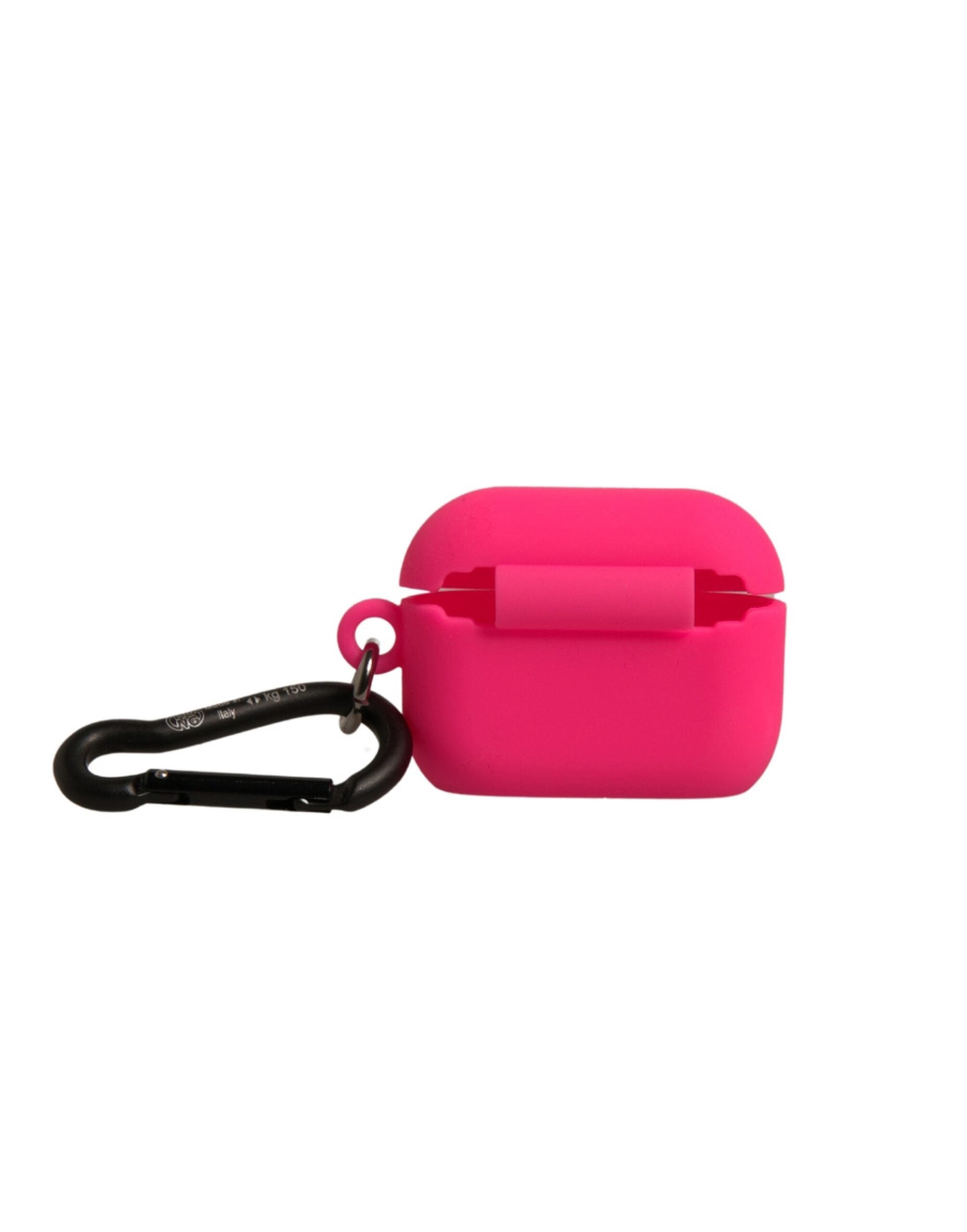 Dolce & Gabbana Pink Silicone Rubber Logo Embossed Airpods Men's Case
