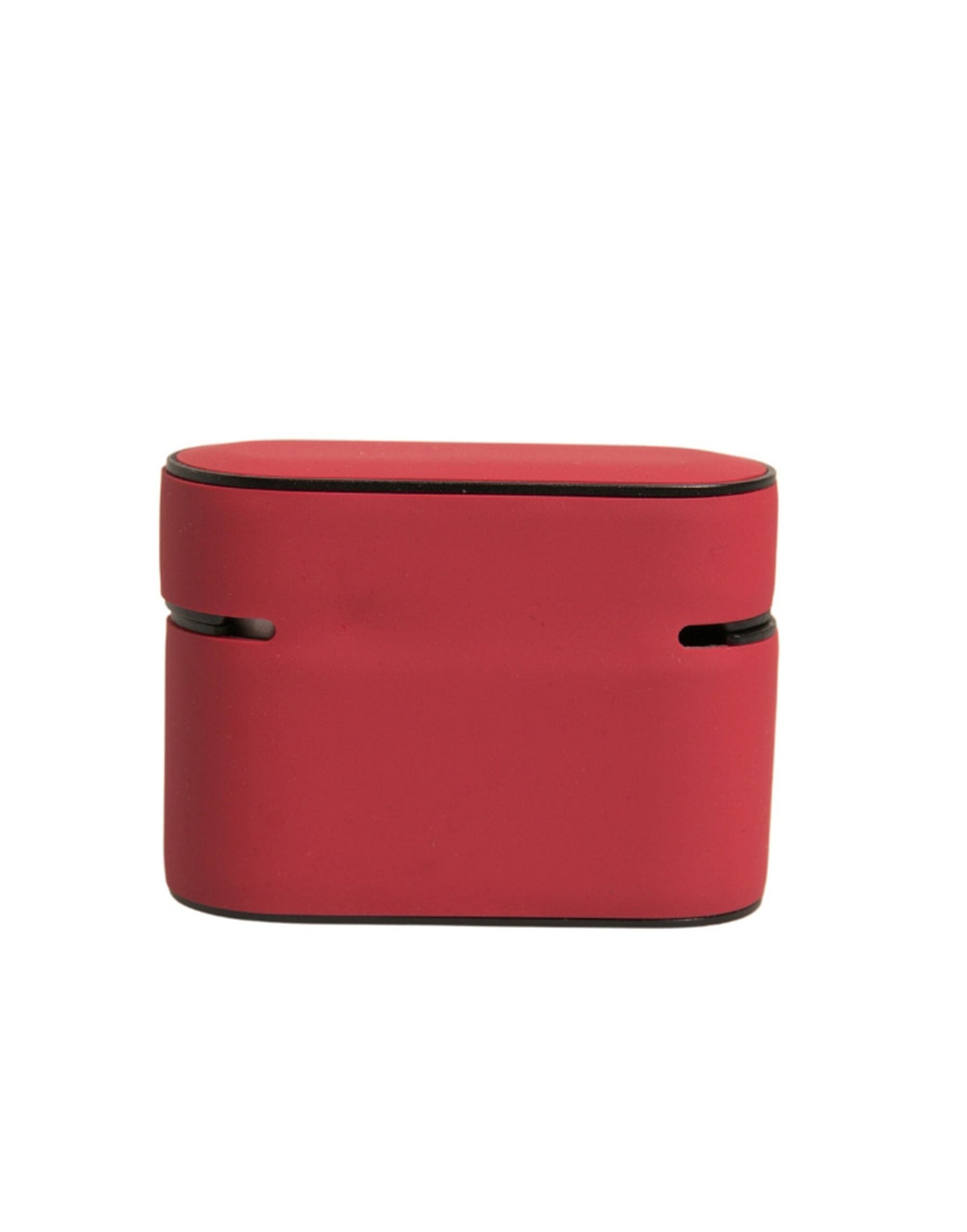 Dolce & Gabbana Red PVC Embossed Logo Plaque Holder Airpods  Case