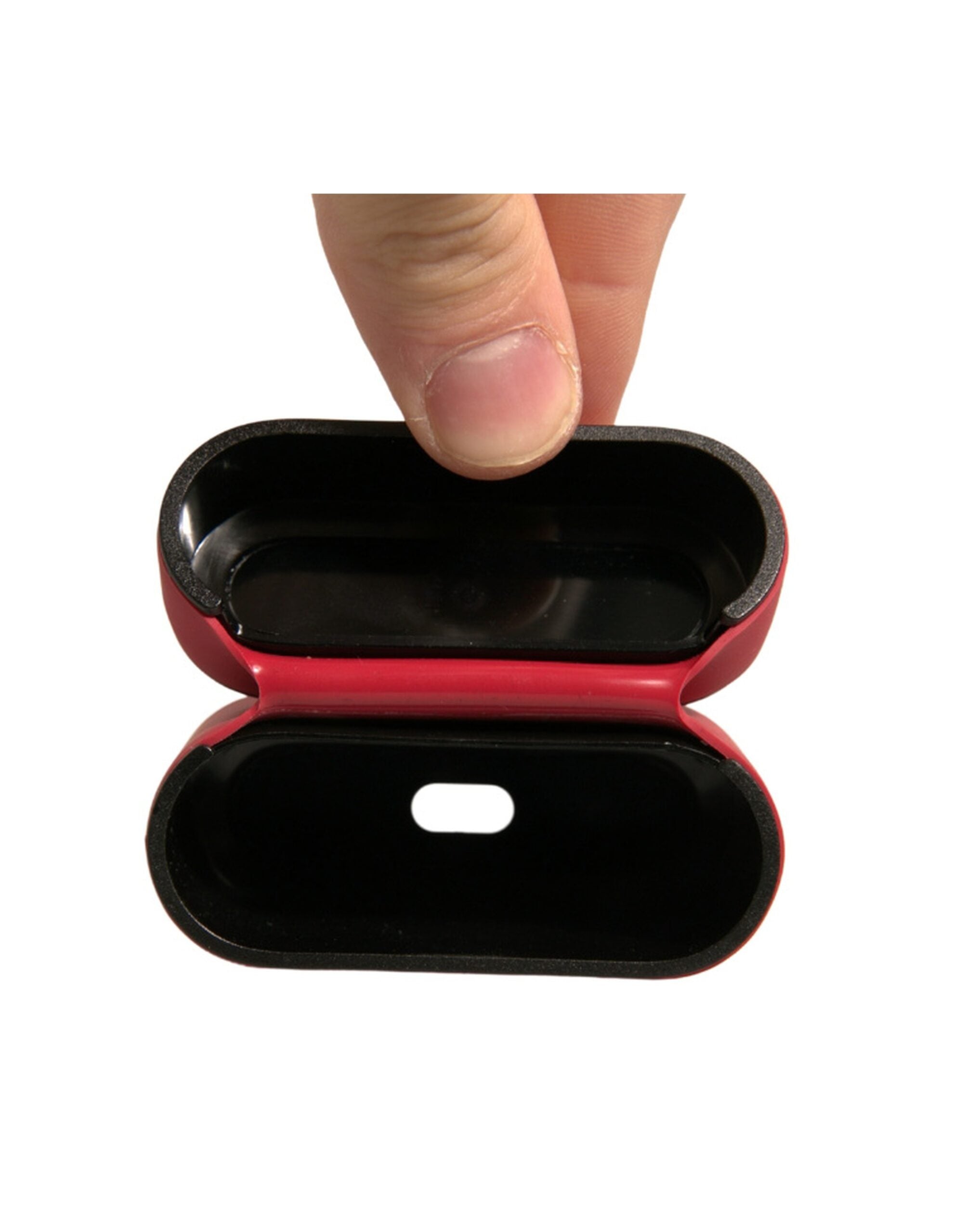 Dolce & Gabbana Red PVC Embossed Logo Plaque Holder Airpods  Case