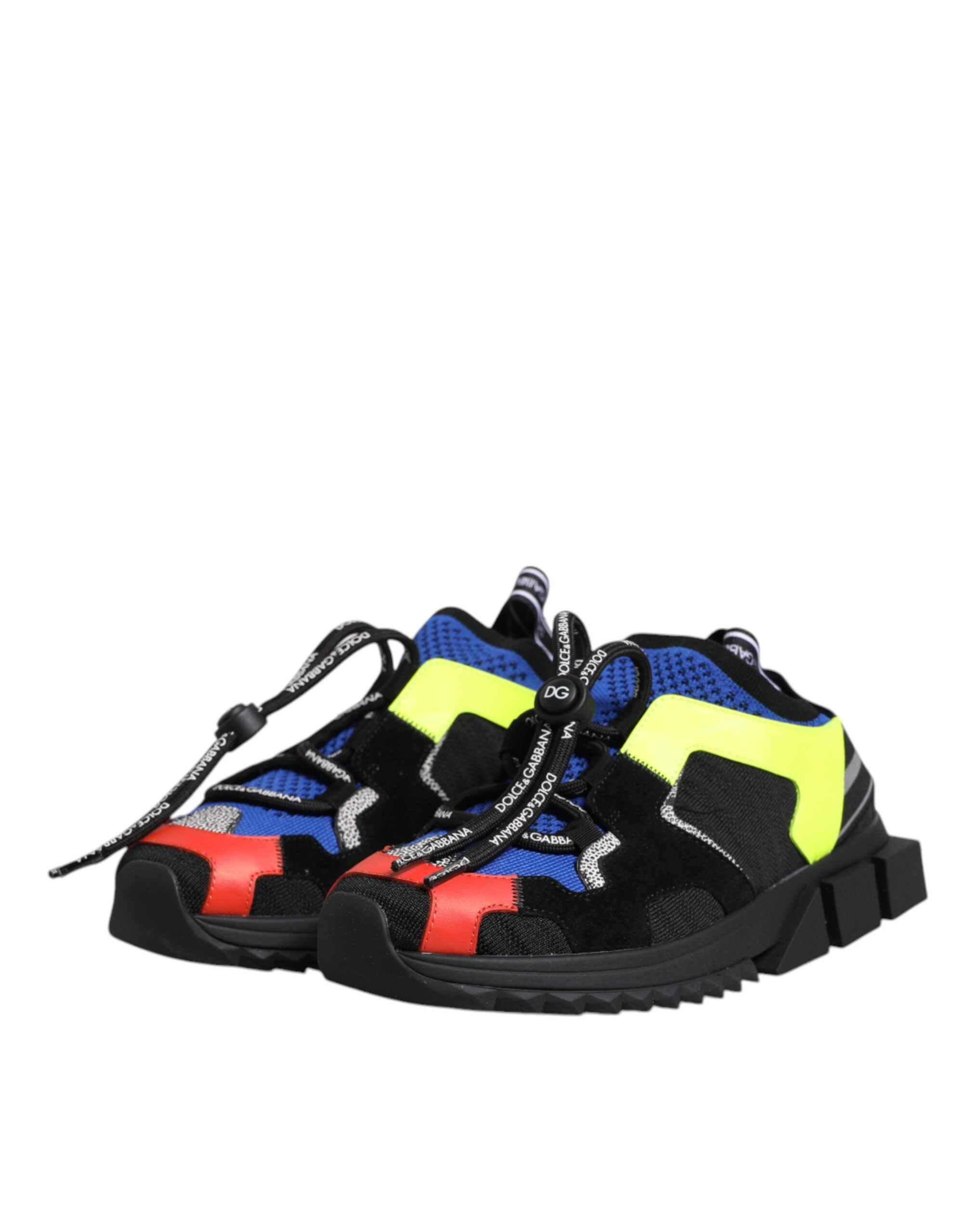 Dolce & Gabbana Multicolor Mesh Sorrento Trekking Sneakers Women's Shoes