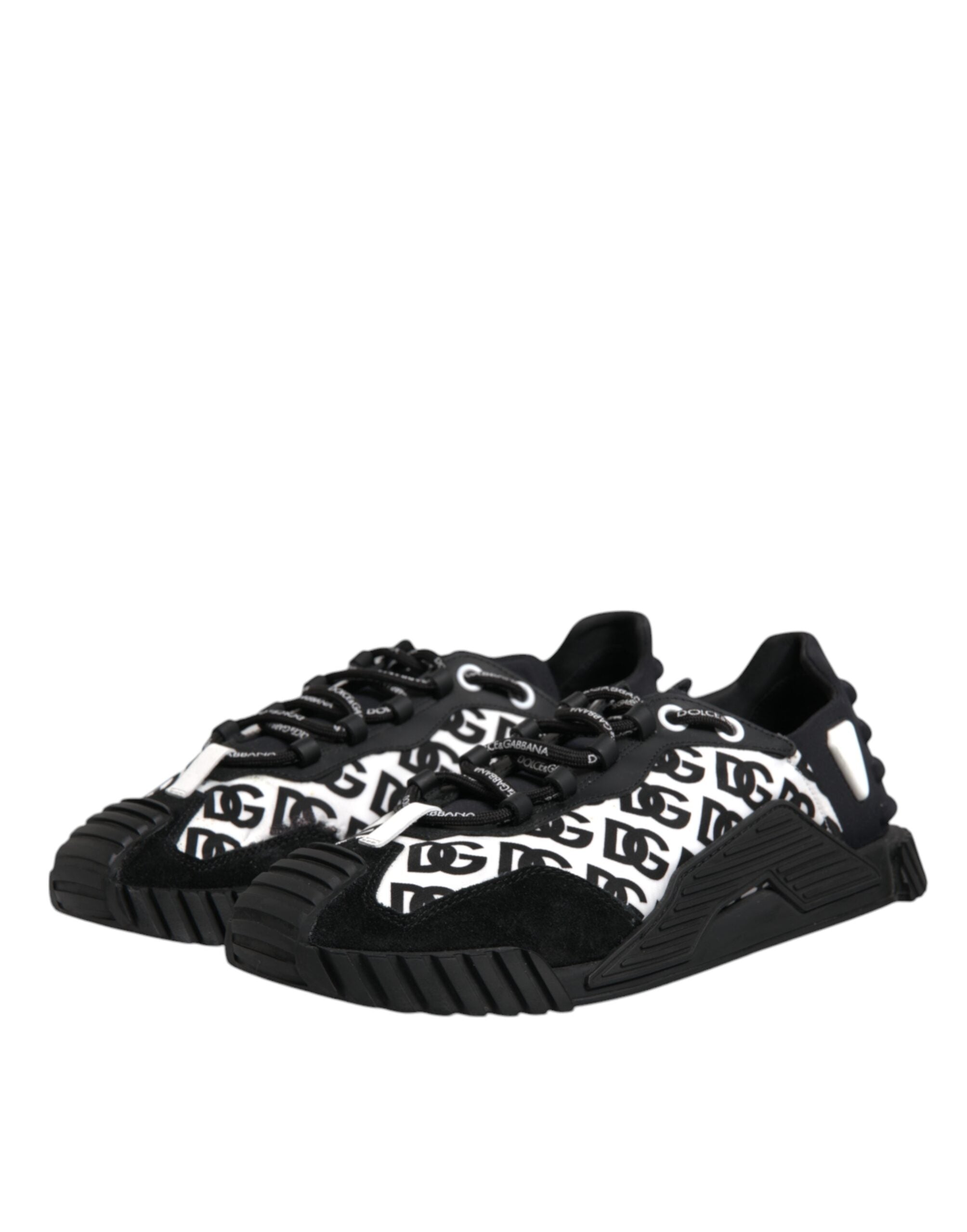 Dolce & Gabbana Black Logo Nylon Low Top NS1 Sneakers Men's Shoes (Pre-Owned)