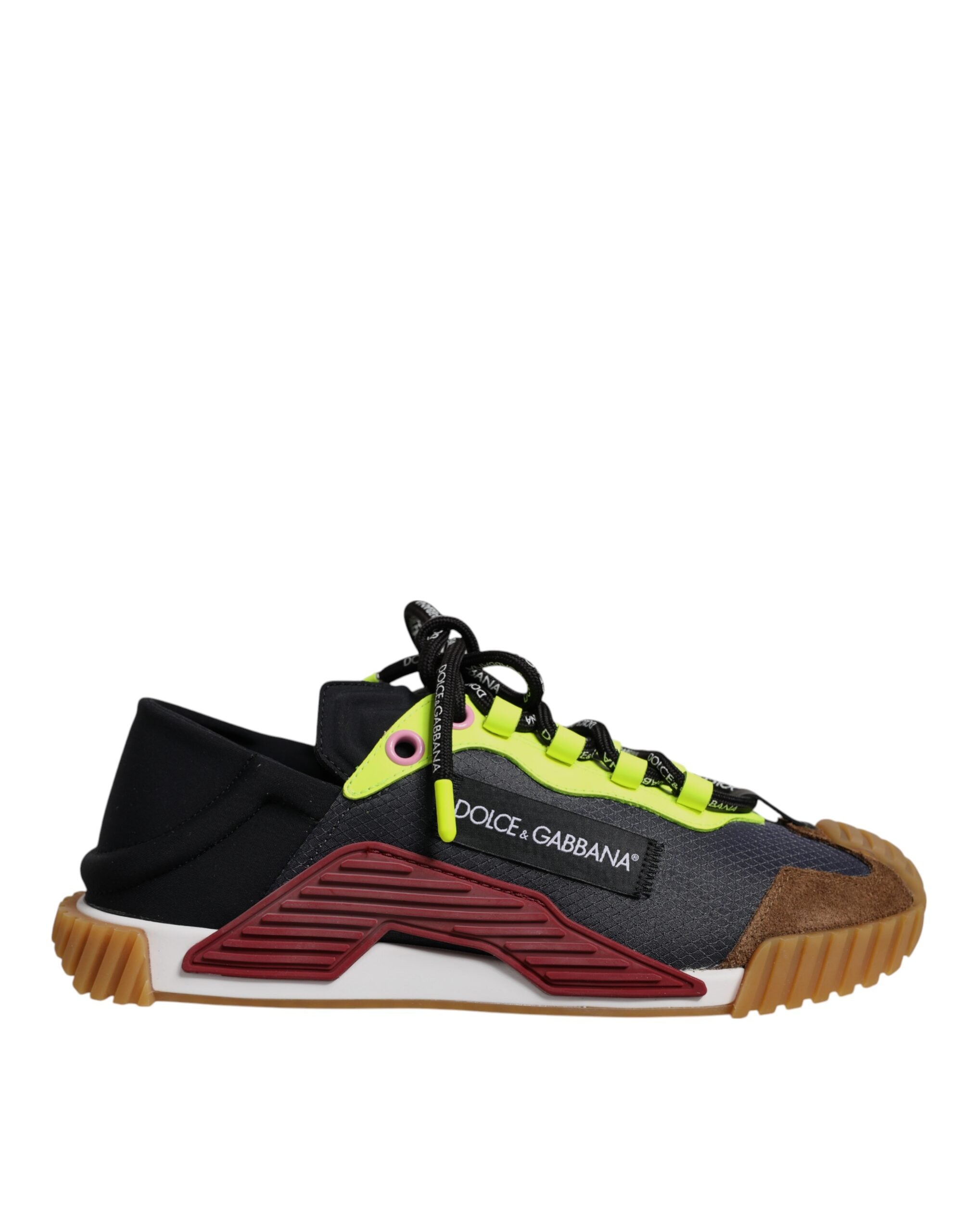 Dolce & Gabbana Multicolor Nylon Low Top NS1 Sneakers Men's Shoes