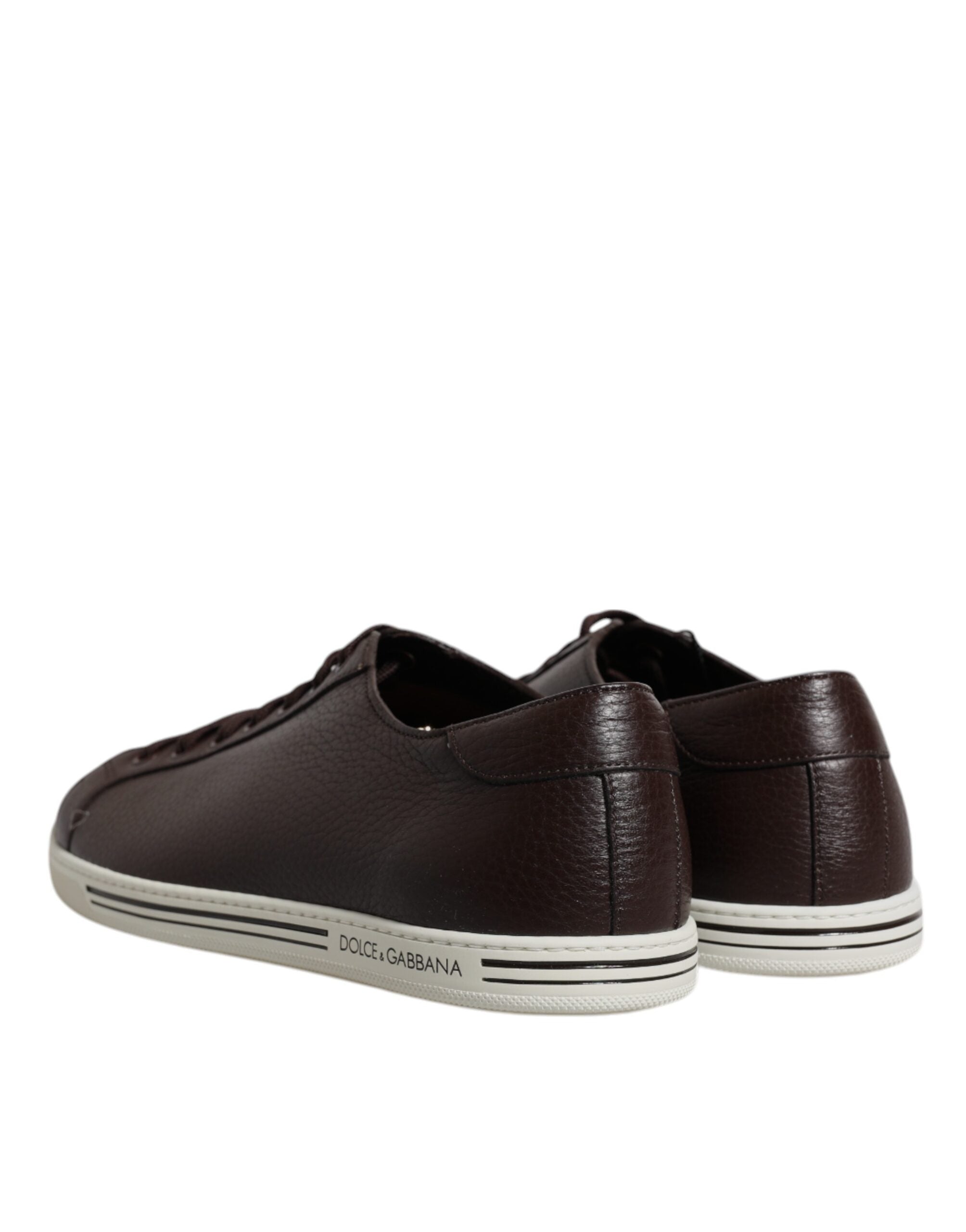 Dolce & Gabbana Brown Low Top Men Saint Tropez Sneakers Men's Shoes