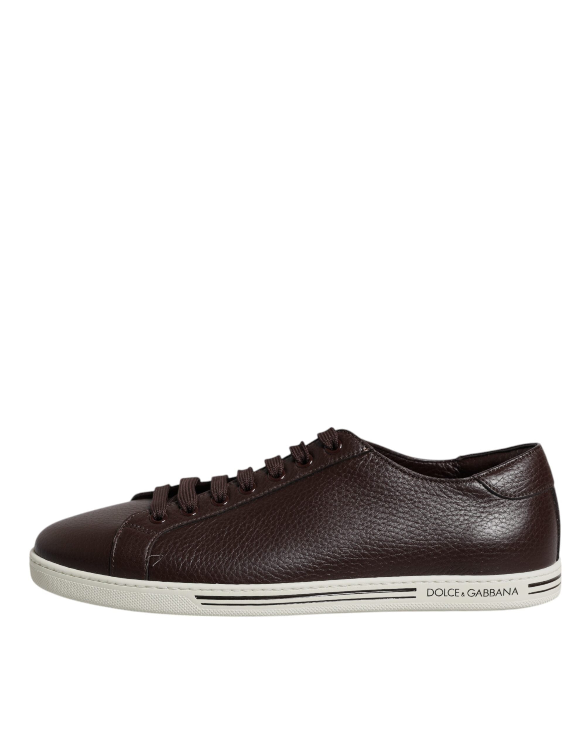 Dolce & Gabbana Brown Low Top Men Saint Tropez Sneakers Men's Shoes