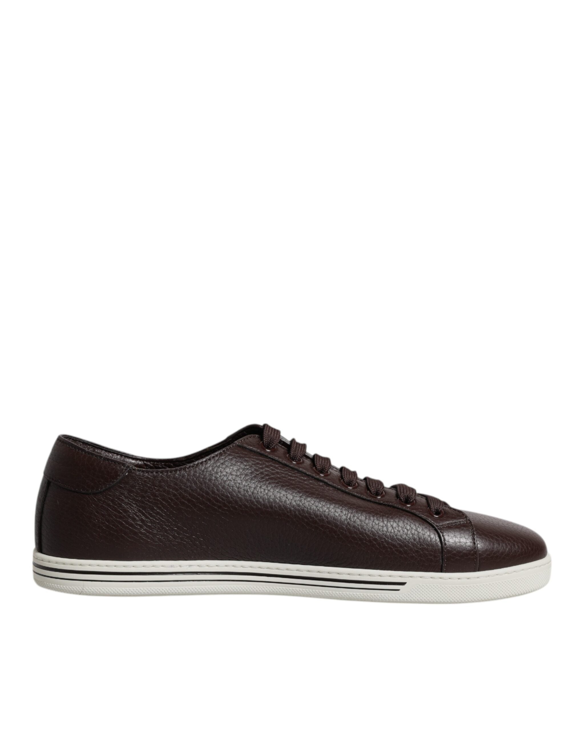 Dolce & Gabbana Brown Low Top Men Saint Tropez Sneakers Men's Shoes