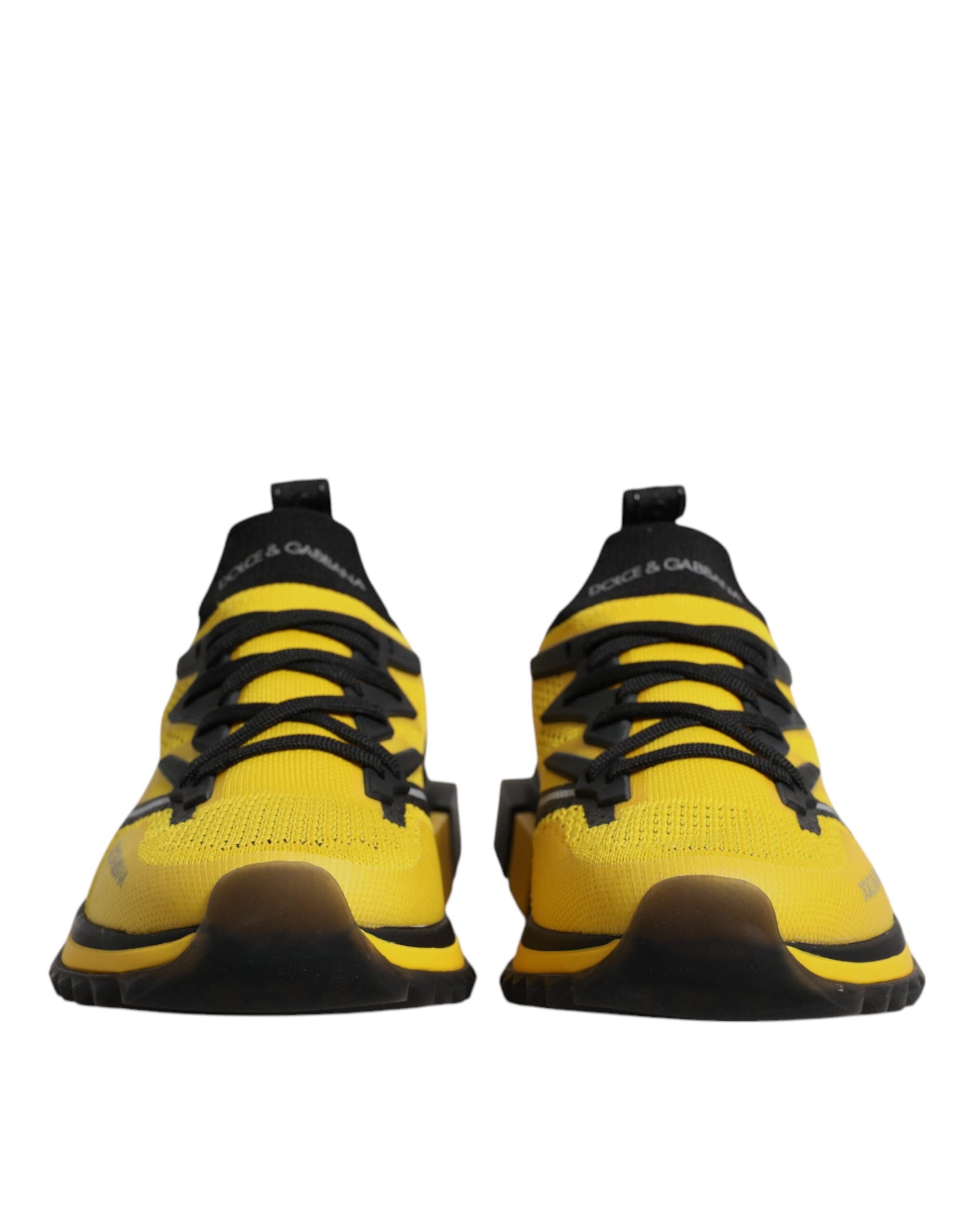 Dolce & Gabbana Yellow SORRENTO Sport Stretch Sneakers Men's Shoes