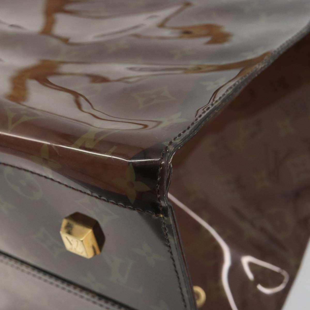 Louis Vuitton Ambre Sac Cabas Monogram Vinyl Brown Plastic Tote Bag Bag (Pre-Owned)