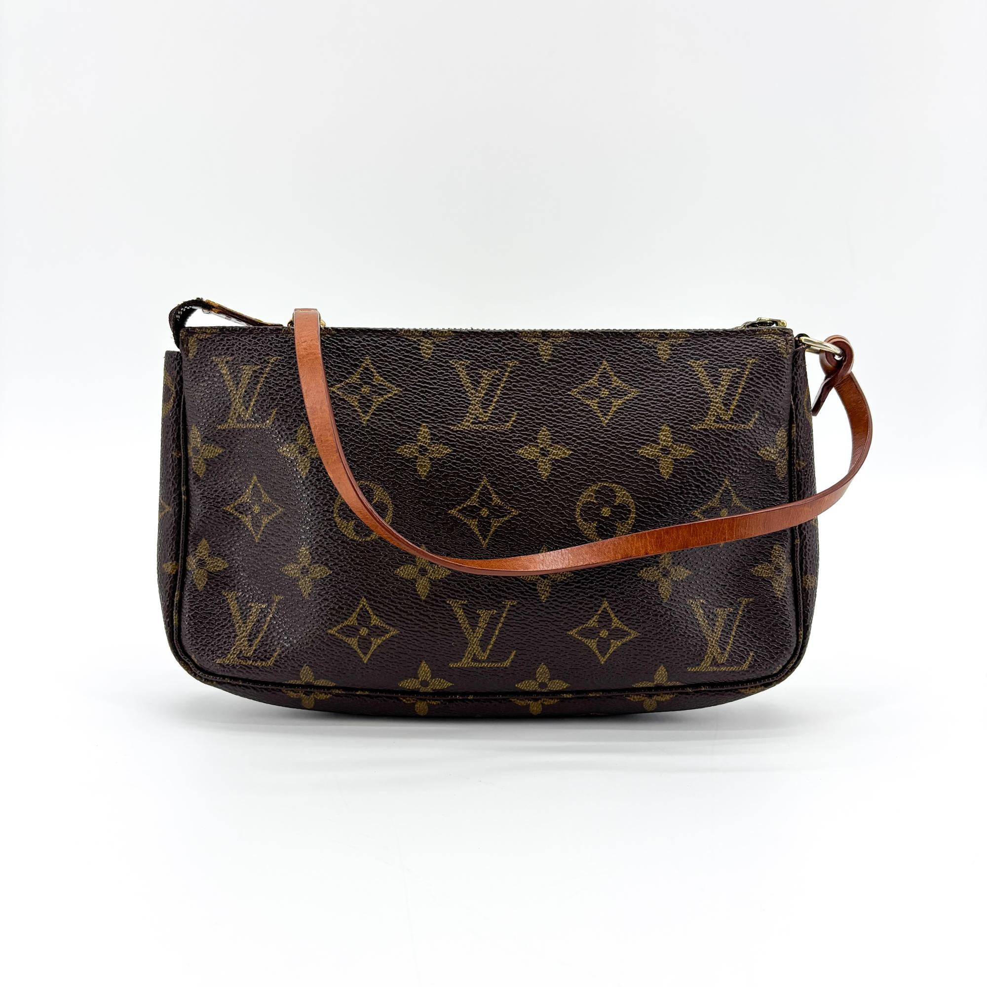 Louis Vuitton Pochette Accessoires Monogram Canvas Brown Canvas Clutche & Pouche Bag (Pre-Owned)