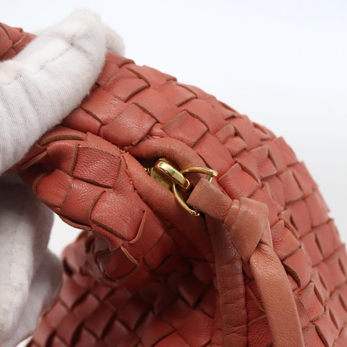 Bottega Veneta Veneta Hobo Intrecciato Nappa Pink Leather Shoulder Bag Bag (Pre-Owned)