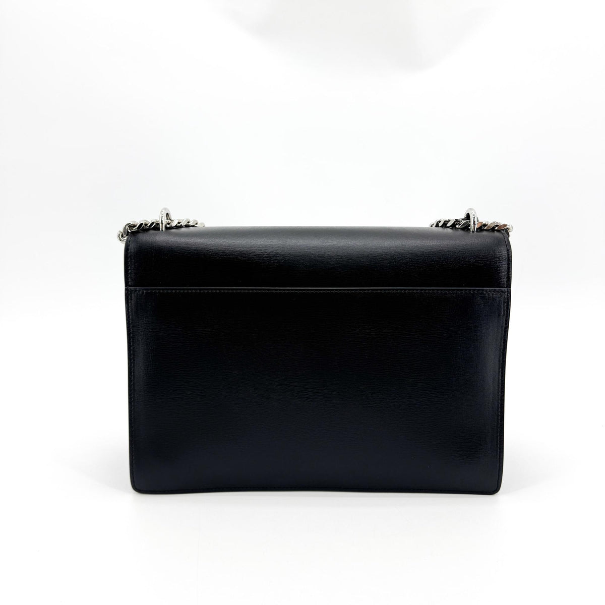 Saint Laurent Sunset Leather Black Calfskin Crossbody Bag Bag (Pre-Owned)