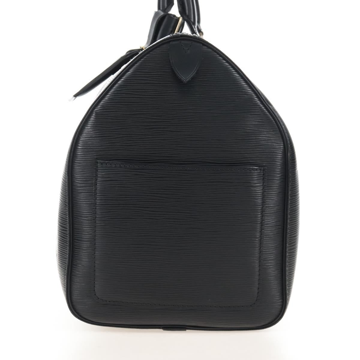 Louis Vuitton Keepall Epi Leather Black Leather Travel Bag Bag (Pre-Owned)