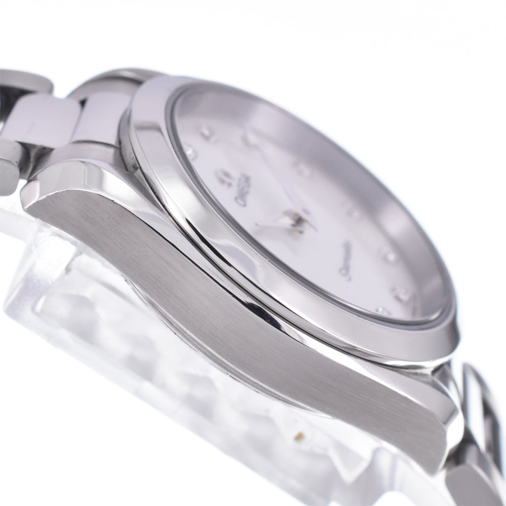 Omega Seamaster Aqua Terra 150M Quartz Stainless Steel With Diamond Markers And Mother Of Pearl Watch (Pre-Owned)