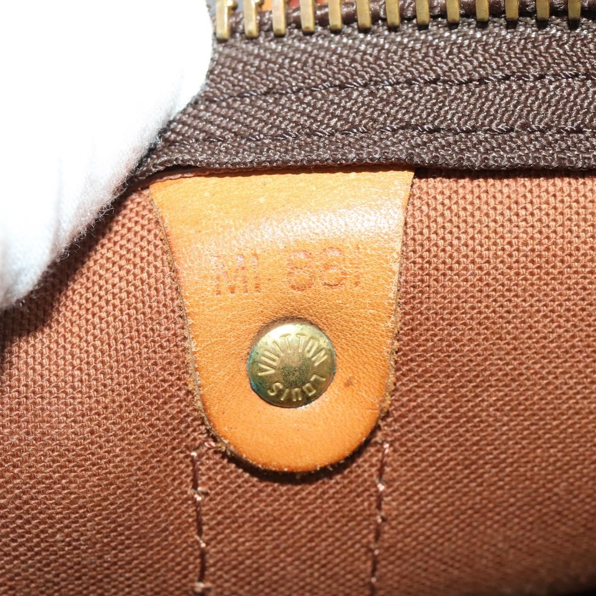 Louis Vuitton Keepall Monogram Canvas Brown Canvas Travel Bag Bag (Pre-Owned)