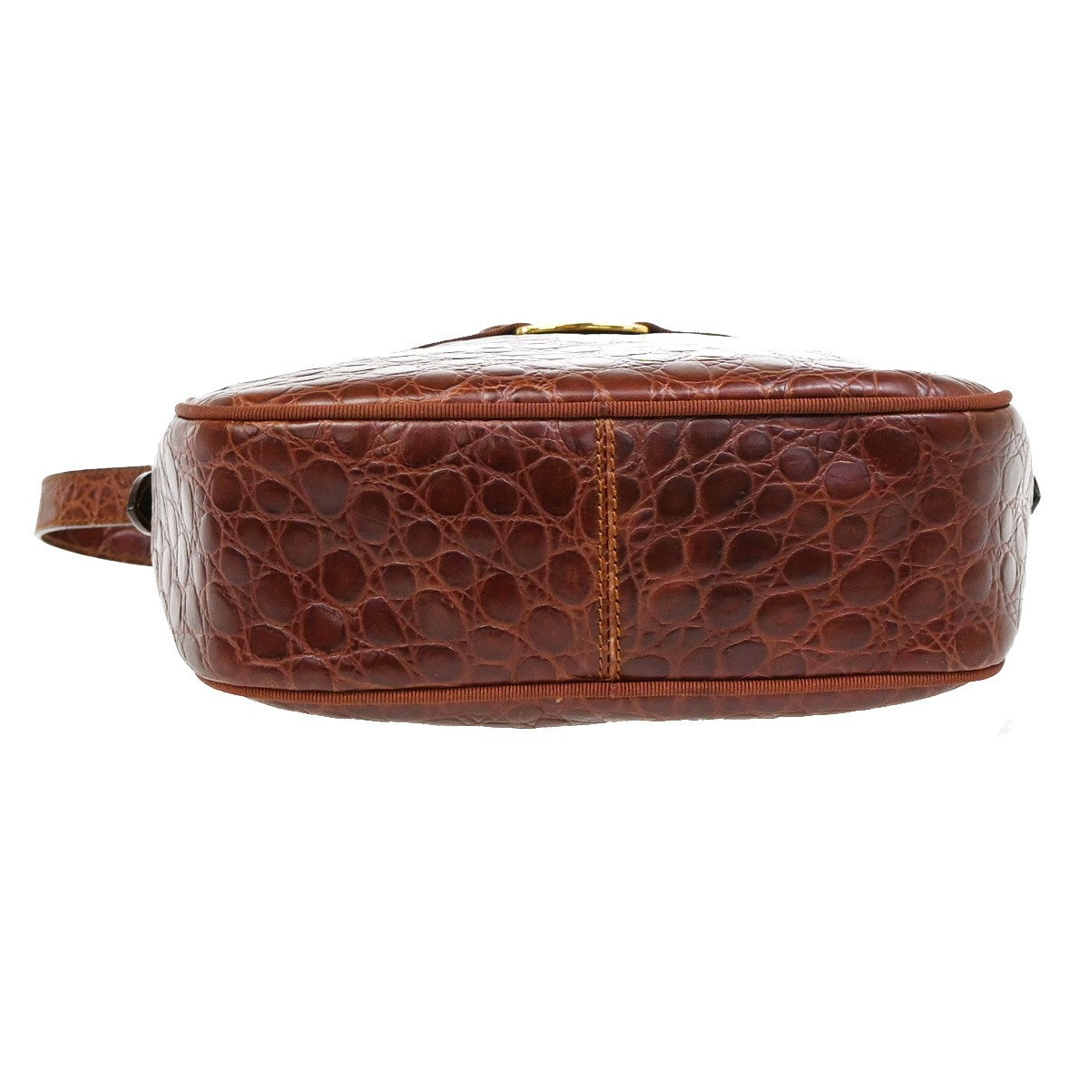 Salvatore Ferragamo Vala Leather Brown Leather Shoulder Bag Bag (Pre-Owned)