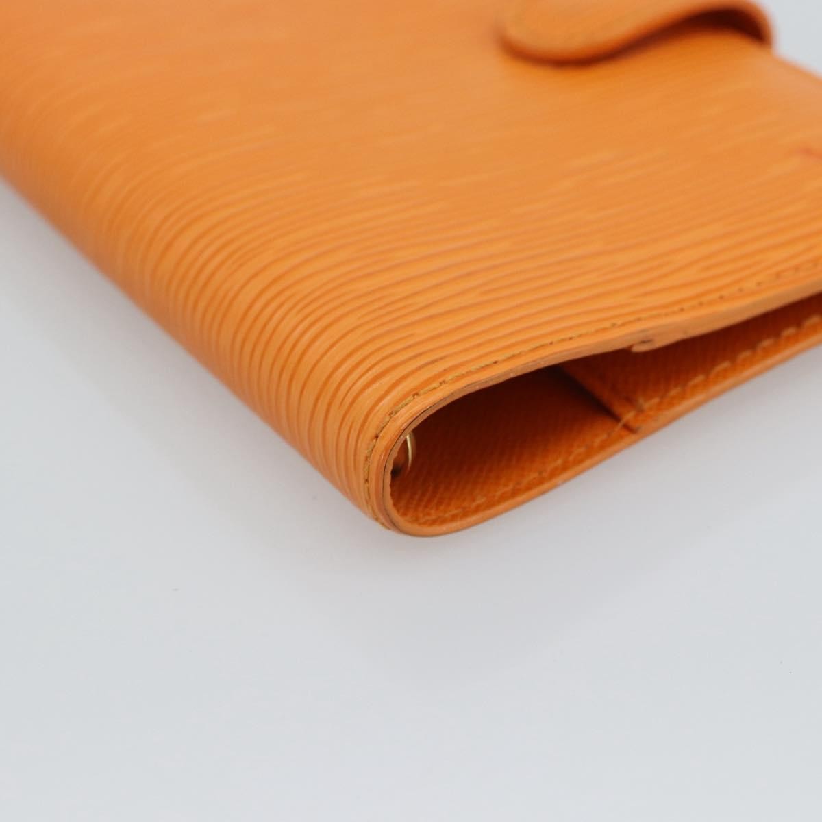 Louis Vuitton Agenda Cover Epi Leather Orange Leather Wallets Accessory (Pre-Owned)