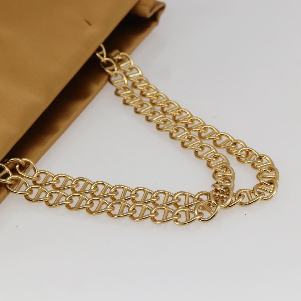 Prada Chain Satin Gold Satin Shoulder Bag Bag (Pre-Owned)