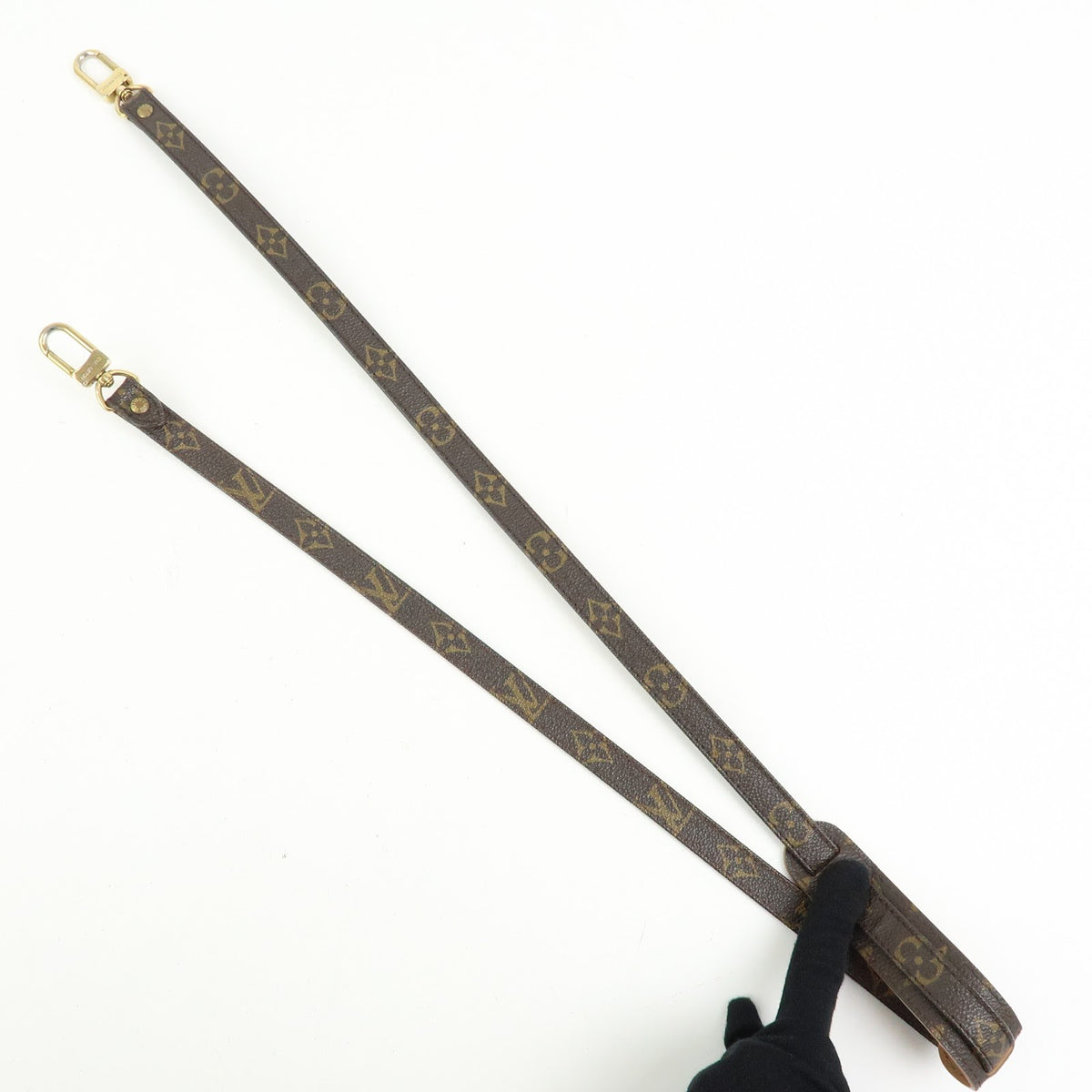 Louis Vuitton Shoulder Strap Monogram Canvas Brown Canvas Straps Accessory (Pre-Owned)