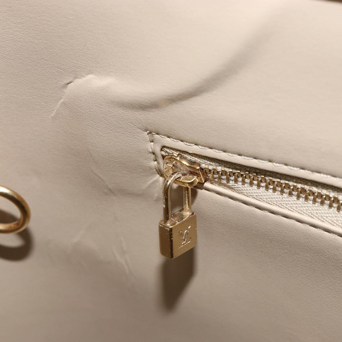 Louis Vuitton Houston Monogram Vernis Beige Patent_Leather Tote Bag Bag (Pre-Owned)