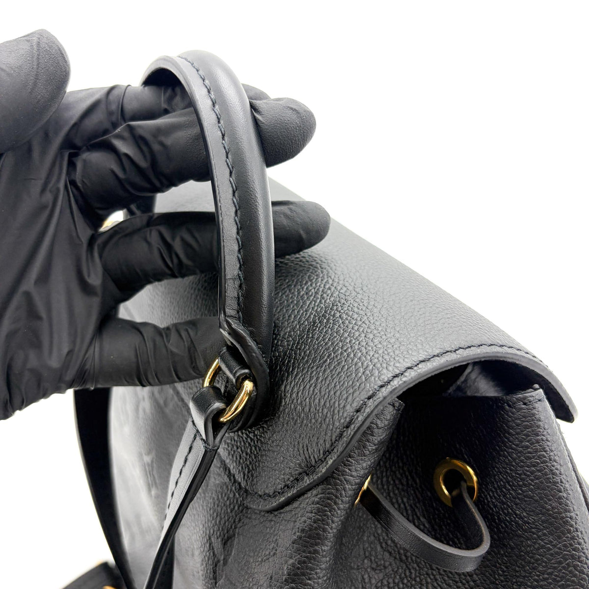 Louis Vuitton Montsouris Nm Monogram Empreinte Leather Black Leather Backpack Bag (Pre-Owned)