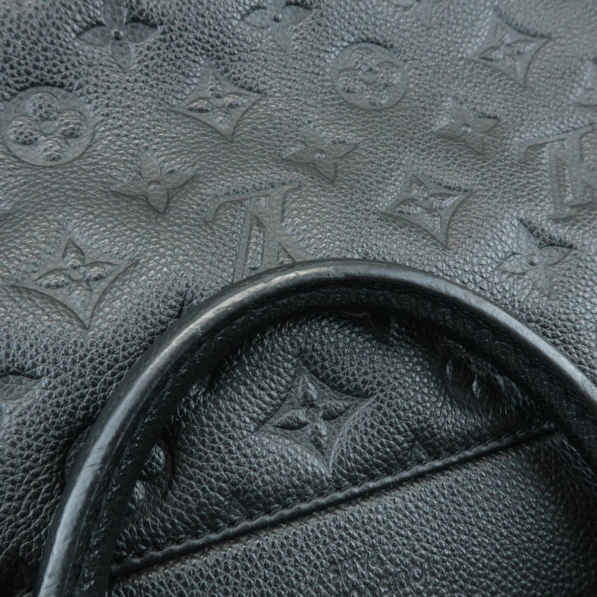 Louis Vuitton Vosges Whipstitch Monogram Empreinte Leather Black Leather Handbag (Pre-Owned)