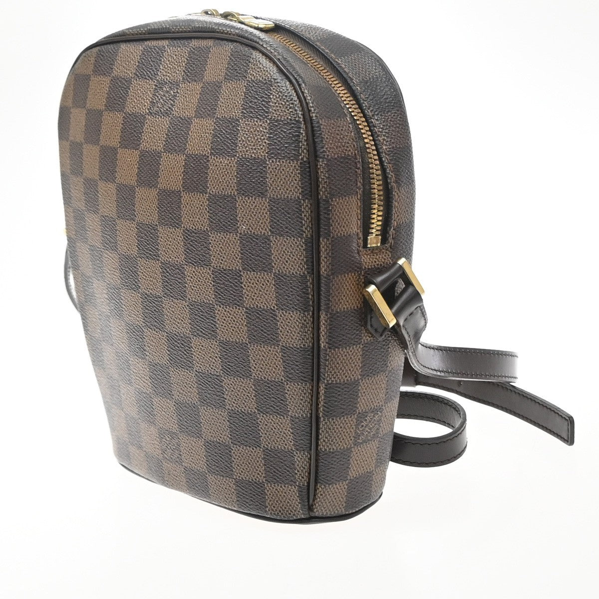 Louis Vuitton Ipanema Damier Brown Leather Shoulder Bag Bag (Pre-Owned)