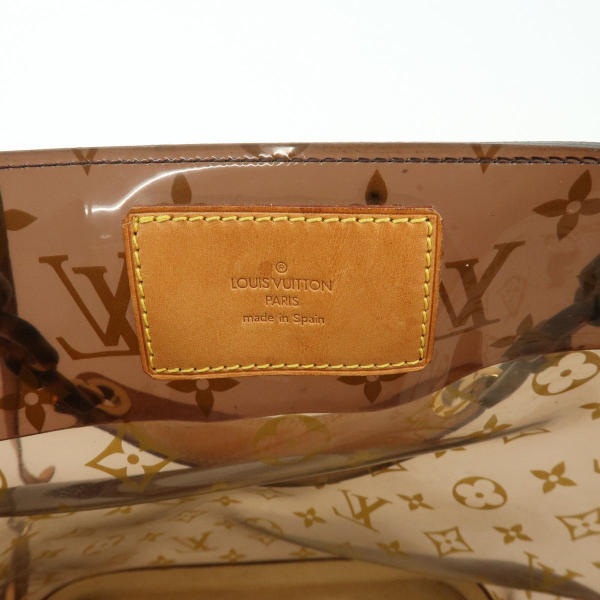 Louis Vuitton Sac Ambre Monogram Vinyl Brown Plastic Handbag (Pre-Owned)
