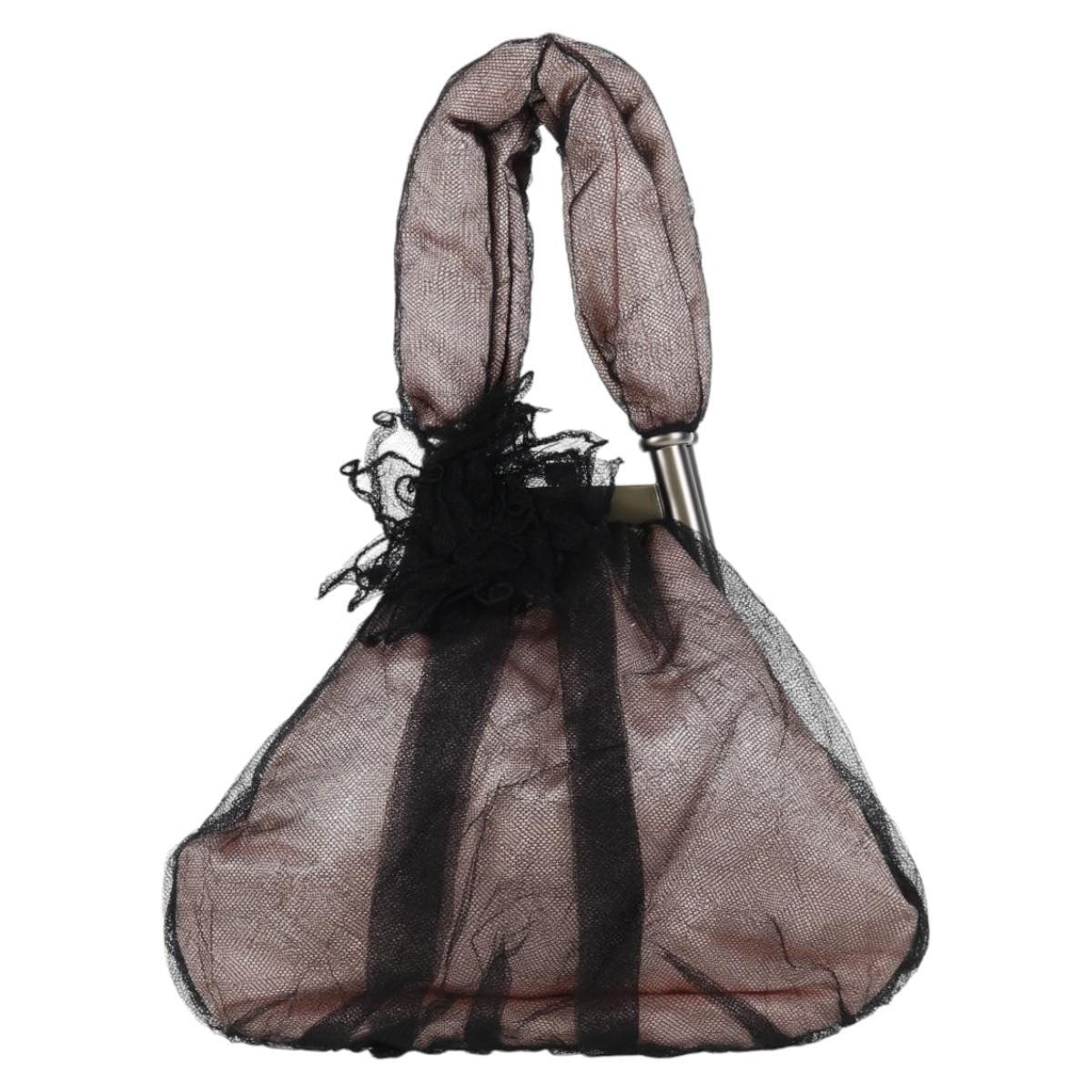 Chanel Drawstring Bucket Chevron Patchwork Canvas Pink Nylon Bag (Pre-Owned)