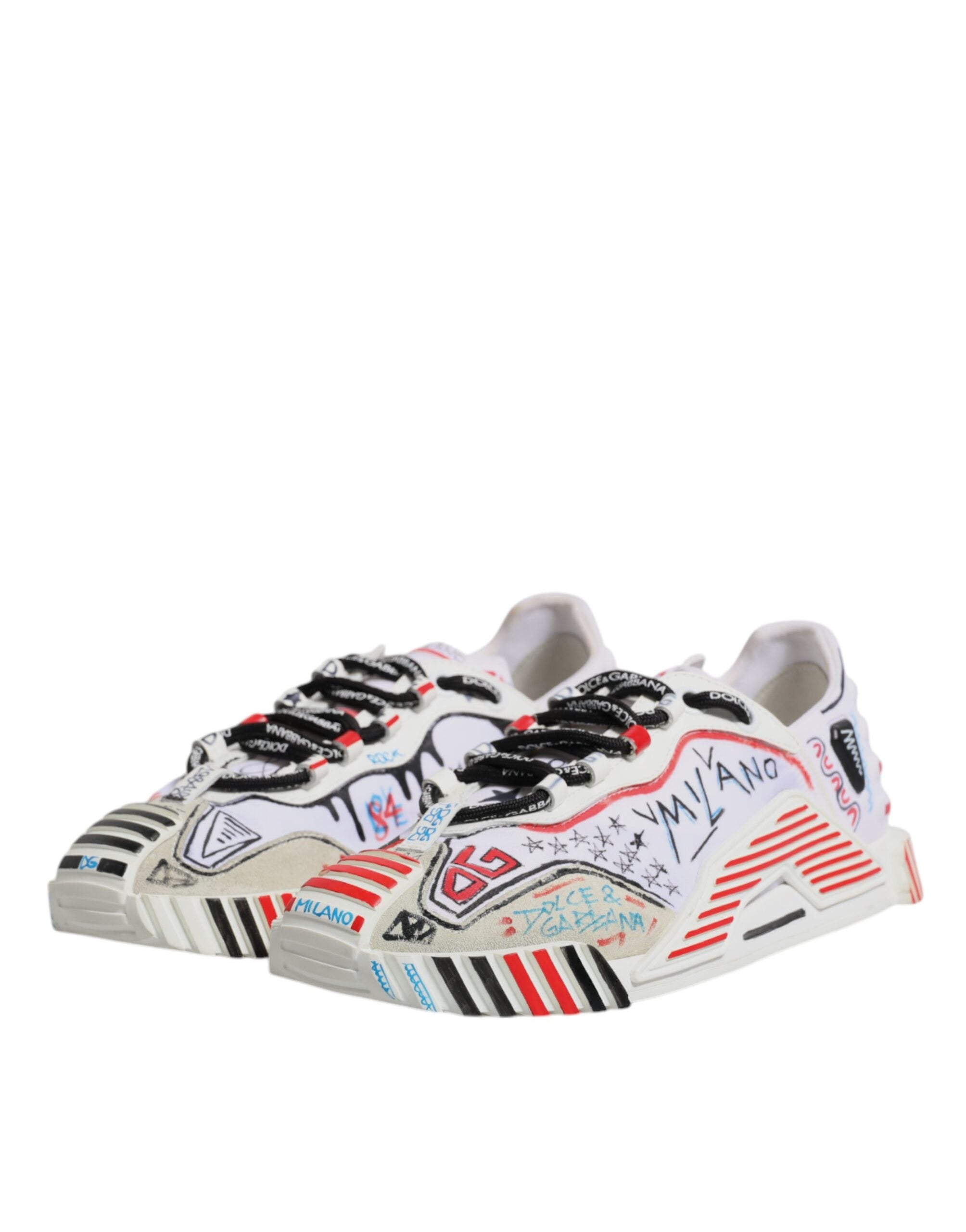 Dolce & Gabbana Multicolor Suede Fabric NS1 Sneakers Men's Shoes (Pre-Owned)