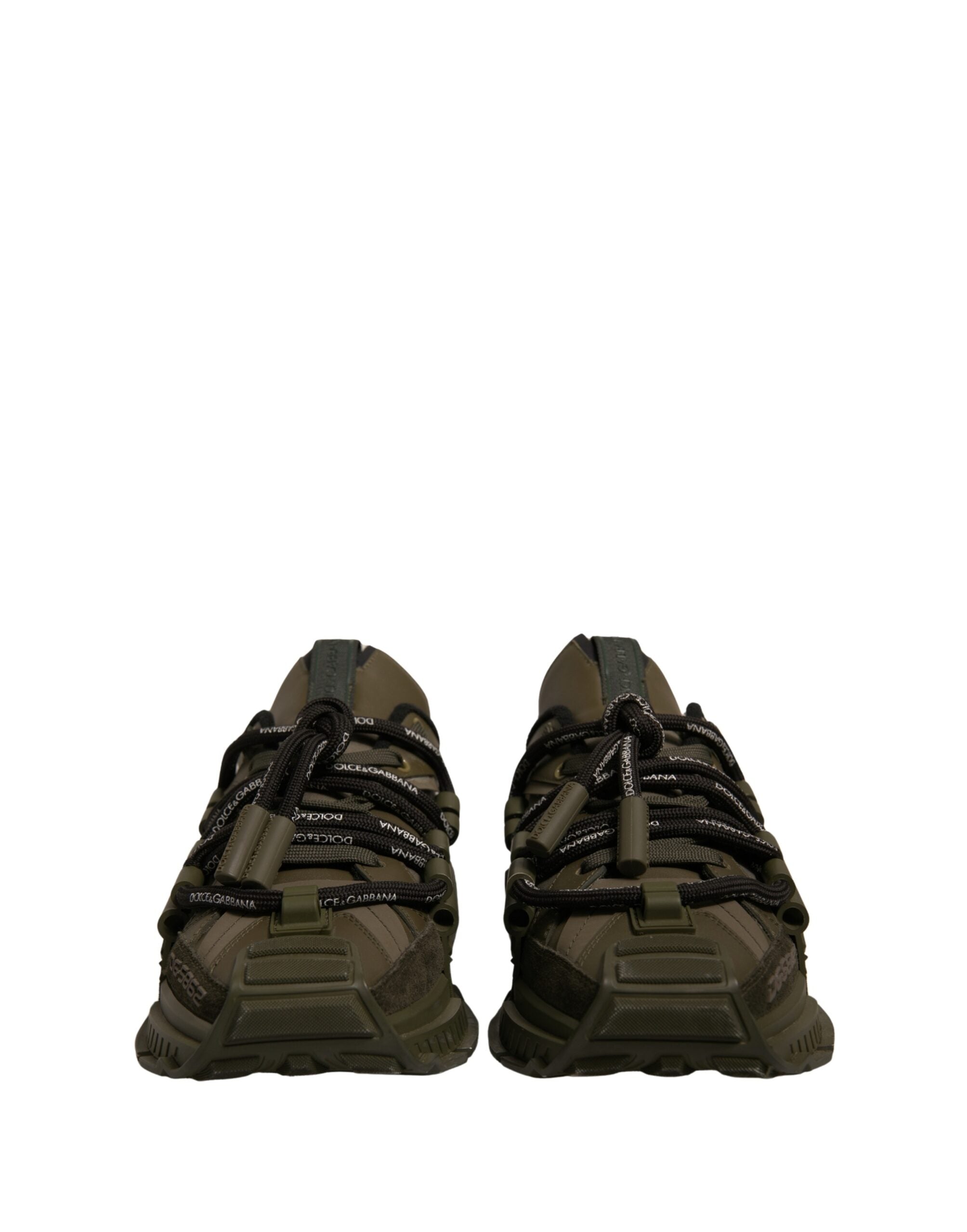 Dolce & Gabbana Military Green Space Low Top Sneakers Men's Shoes (Pre-Owned)
