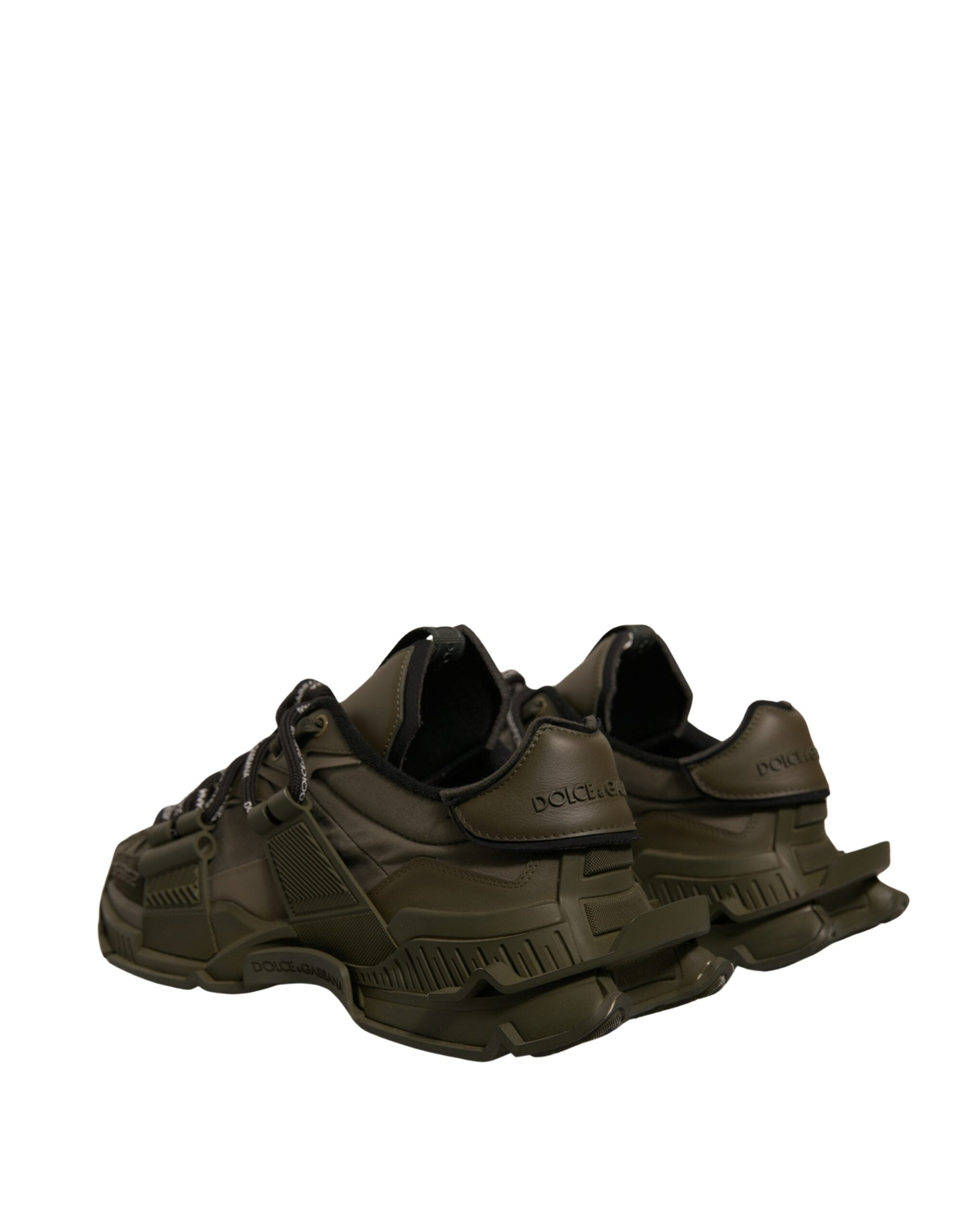Dolce & Gabbana Military Green Space Low Top Sneakers Men's Shoes (Pre-Owned)