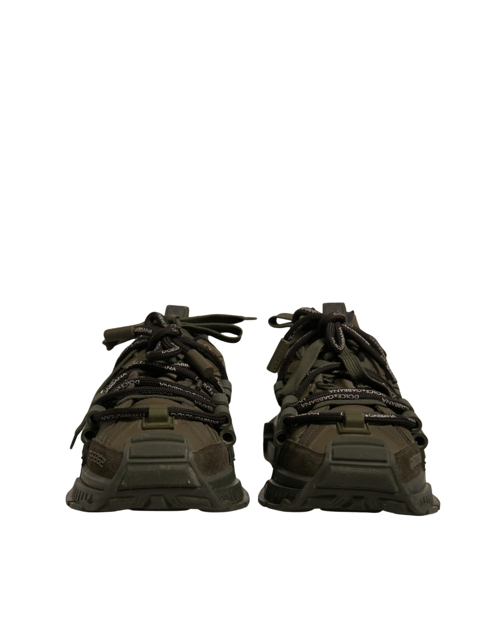 Dolce & Gabbana Military Green Space Low Top Sneakers Men's Shoes (Pre-Owned)