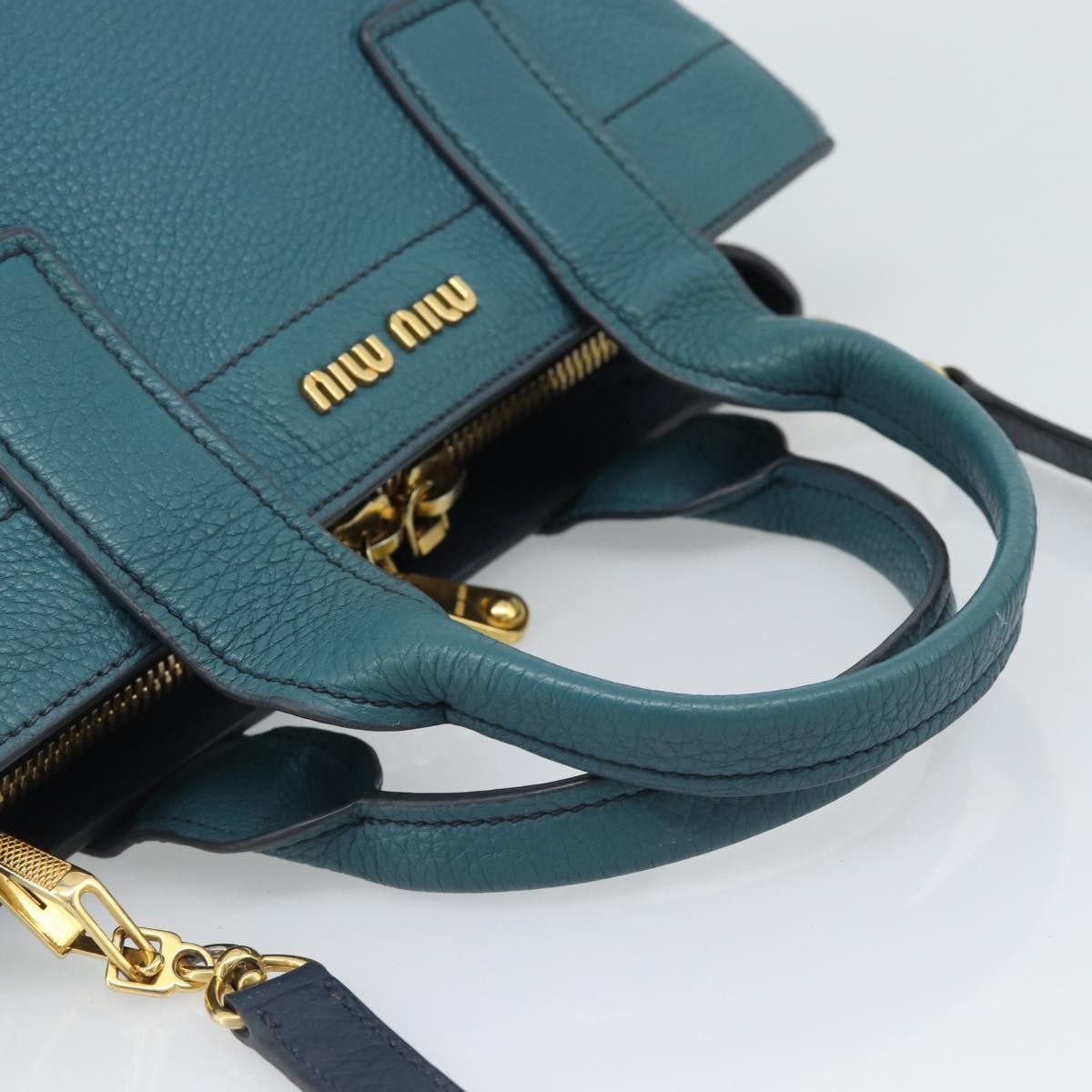 Miu Miu Vintage Leather Green Leather Handbag (Pre-Owned)
